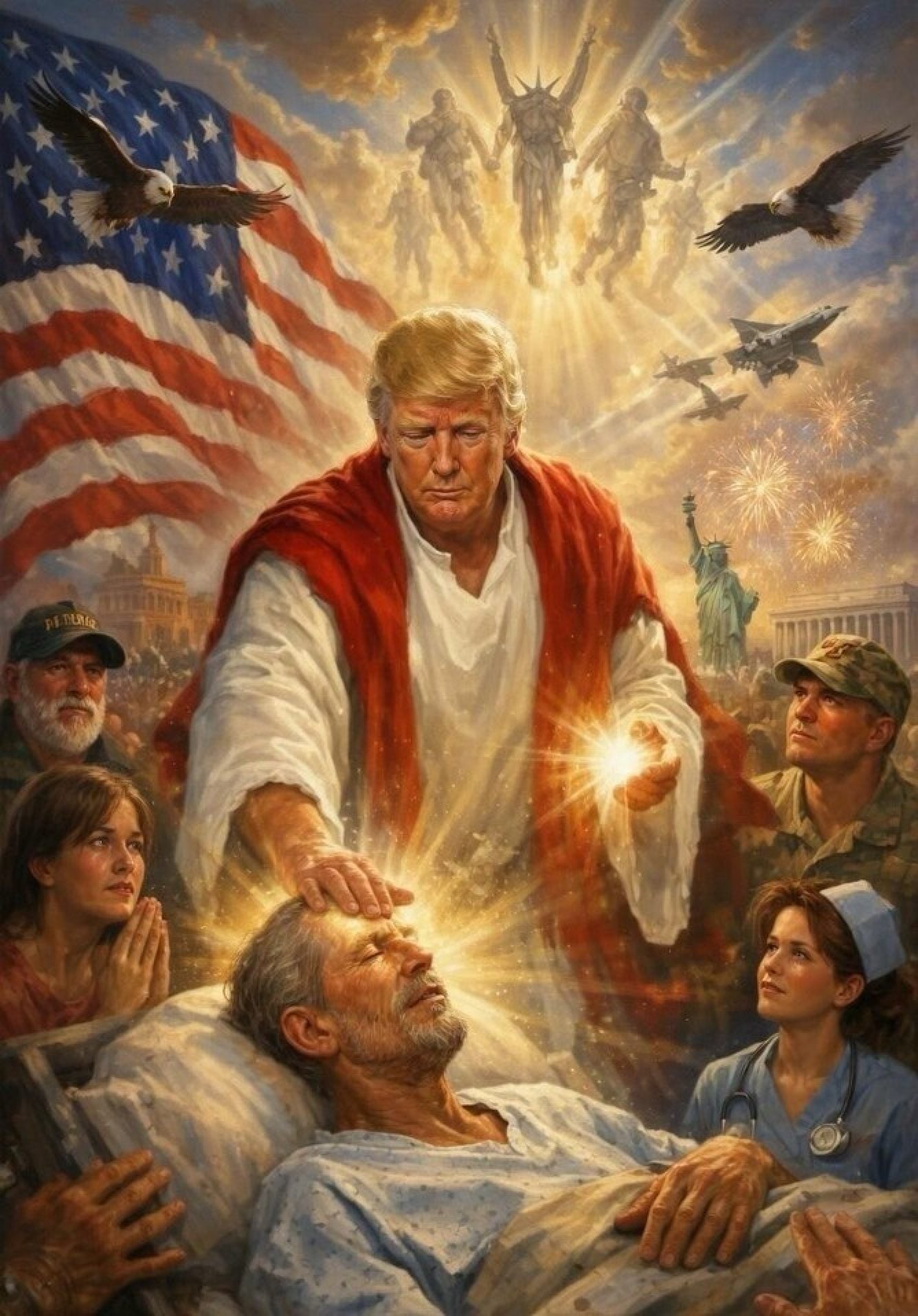 A picture posted by US President Donald Trump on his Truth Social account on Sunday. Photo: @realDonaldTrump via Truth Social
