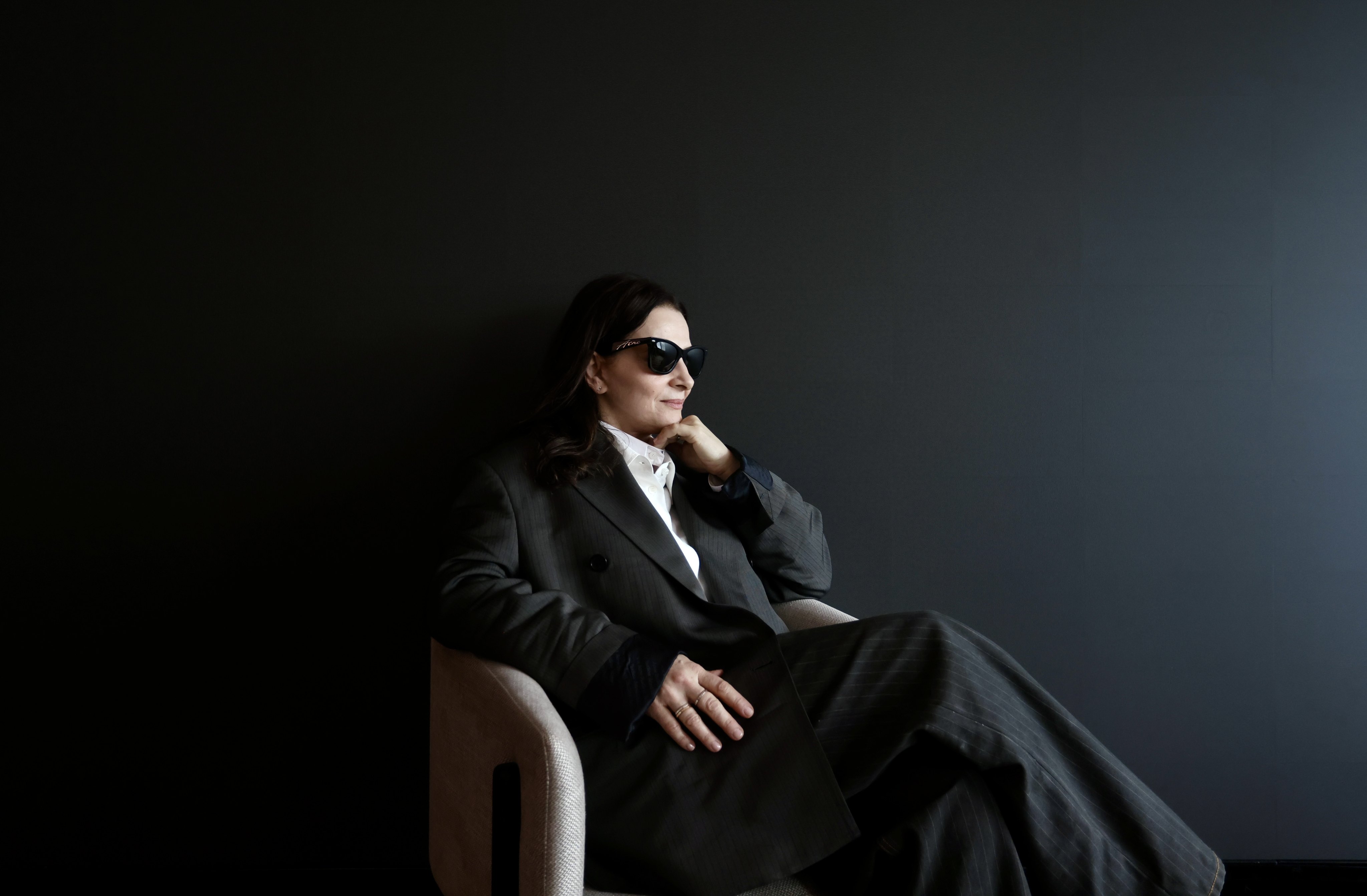 French actress Juliette Binoche at the Regent Hong Kong in April 2026. Binoche is in town to show her directorial debut, In-I In Motion, at the 50th Hong Kong International Film Festival. Photo: Jonathan Wong