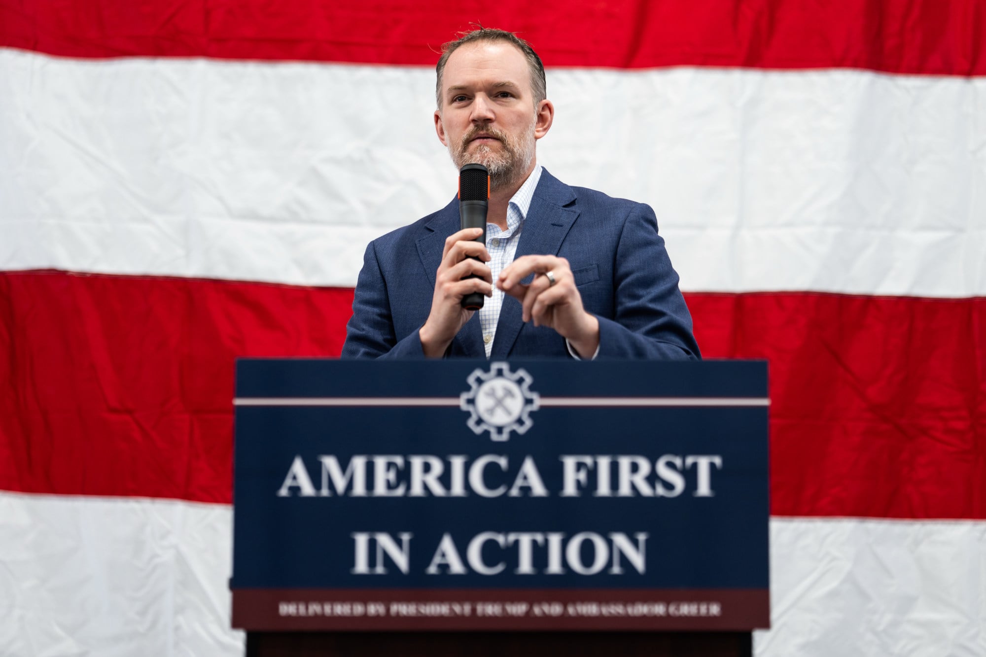 US Trade Representative Jamieson Greer has taken a leading role in shaping the summit’s agenda, pushing a more restrained US commercial presence in China. Photo: AP