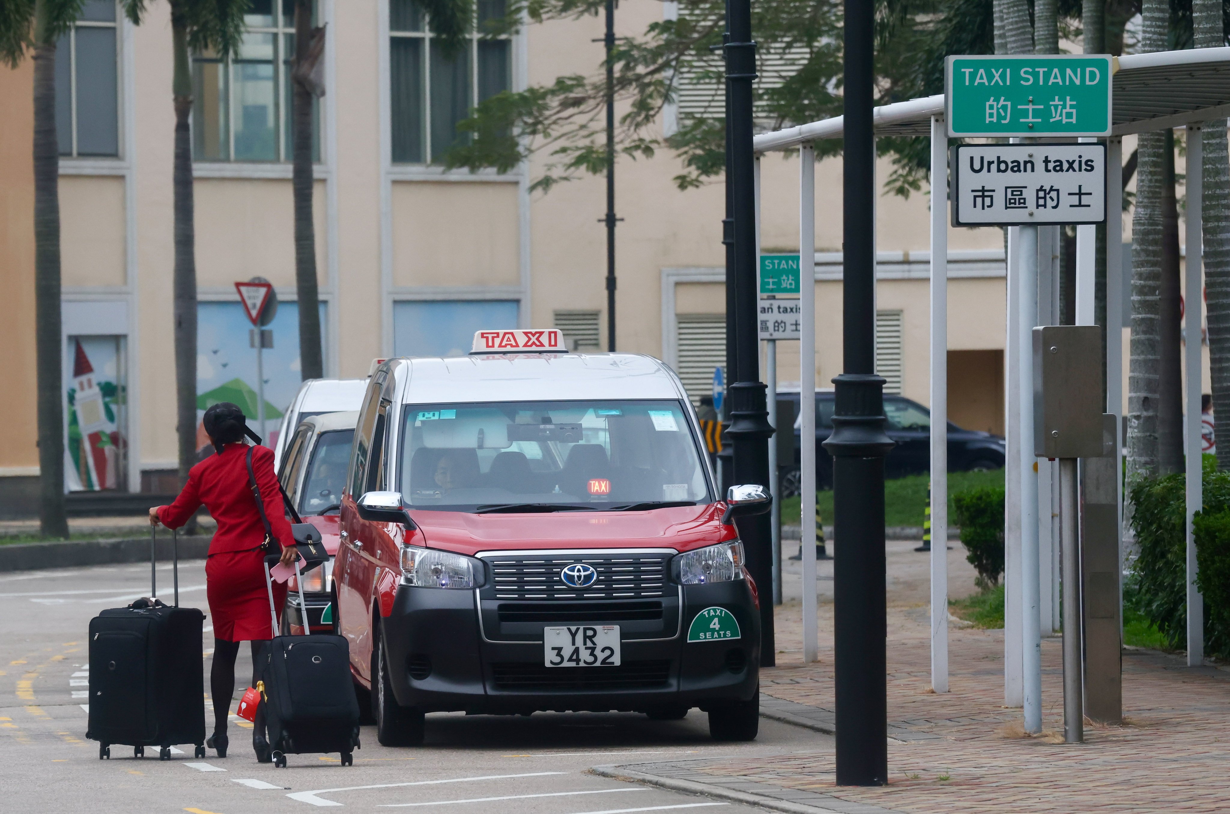 Urban taxis at Discovery Bay’s North Plaza taxi stand. Photo: Jonathan Wong