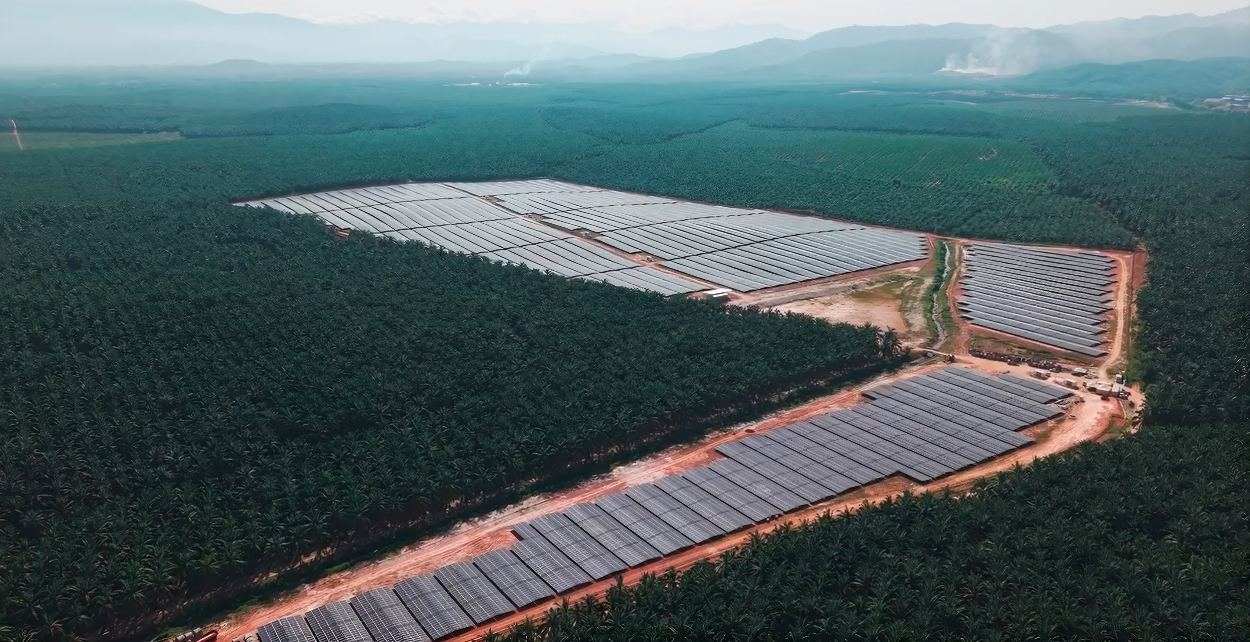 A solar farm in Malaysia is seen in this still from a social media video shared by Solarvest Group. Photo: Instagram/solarvestgroup