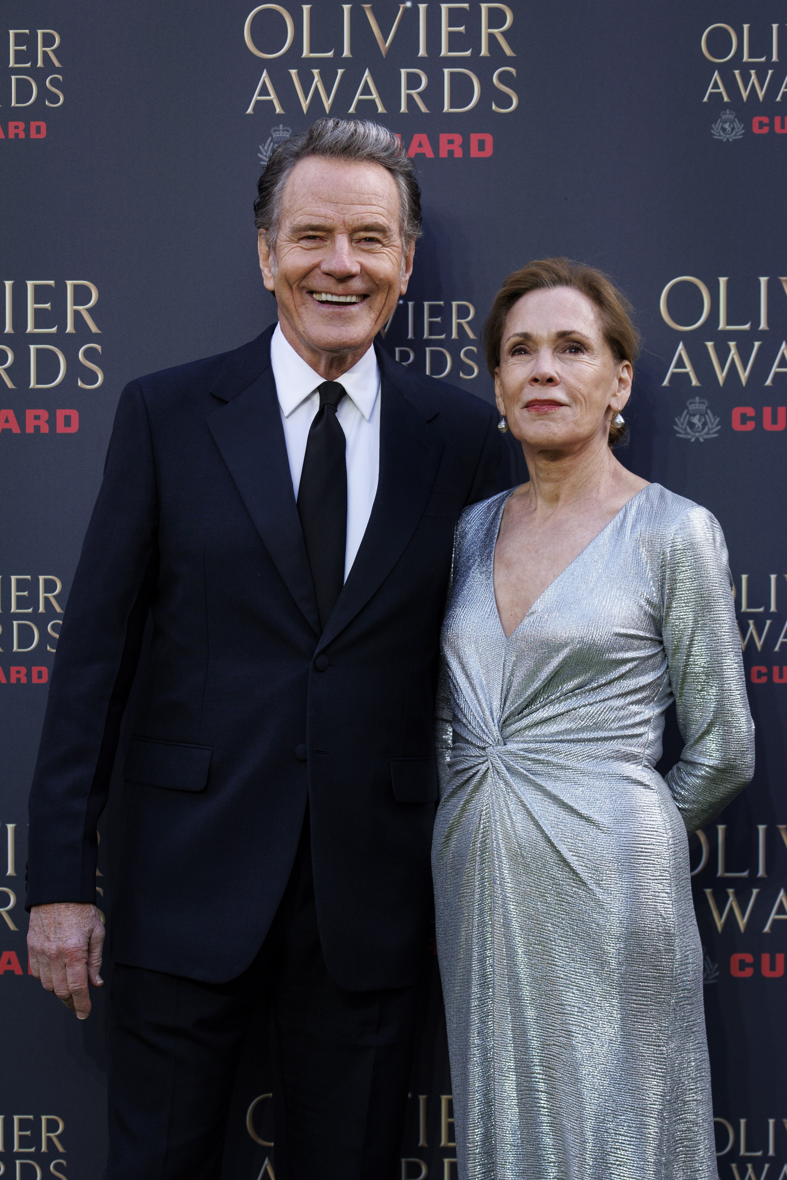 Bryan Cranston and Robin Dearden have been married for almost 40 years. They’re pictured here at the Olivier Awards 2026 at the Royal Albert Hall in London. Photo: EPA