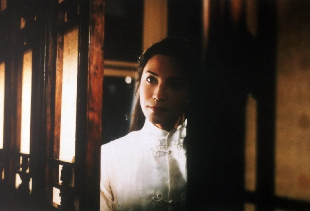 John Lone in a still from M. Butterfly. David Cronenberg’s Beijing-set romance featuring Lone as a spy who disguises himself as a woman to seduce Jeremy Irons’ French diplomat was an interesting experiment, even if it failed to convince audiences.