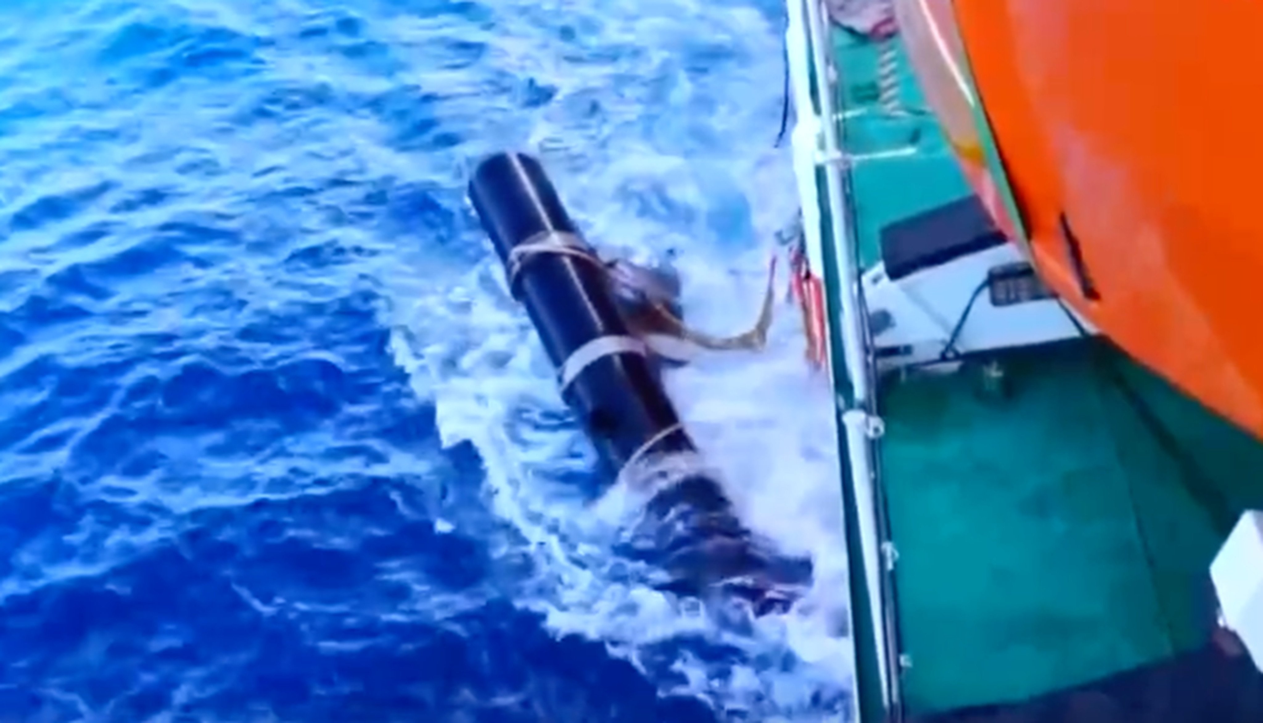 China surveyed more than 20,000 observation points, culminating in a geochemical data set of eastern waters, according to state media. Photo: CCTV