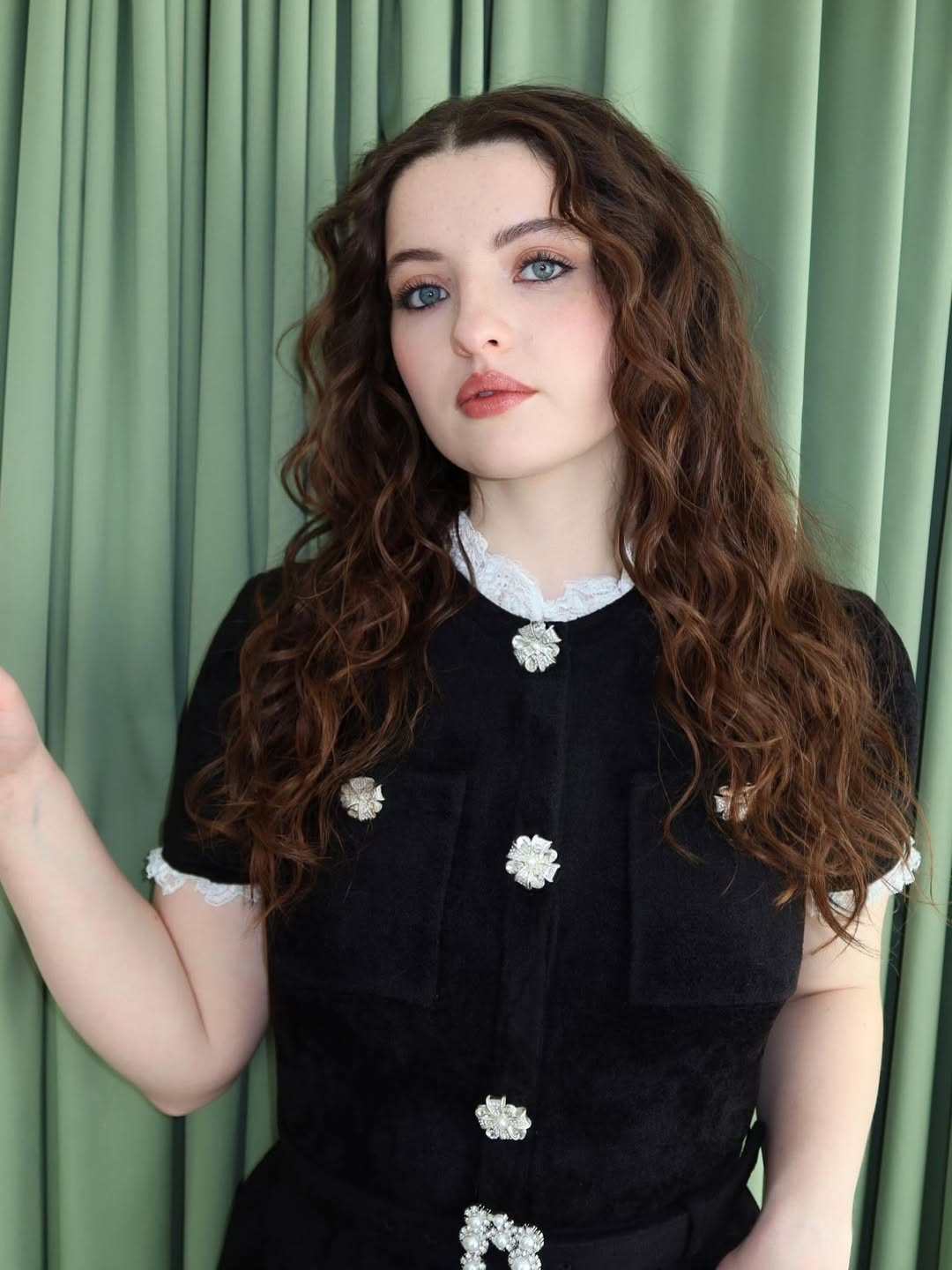 Actress Lucy Halliday stars in The Testaments, the sequel to The Handmaid’s Tale. Photo: @lucyhallidayy/Instagram