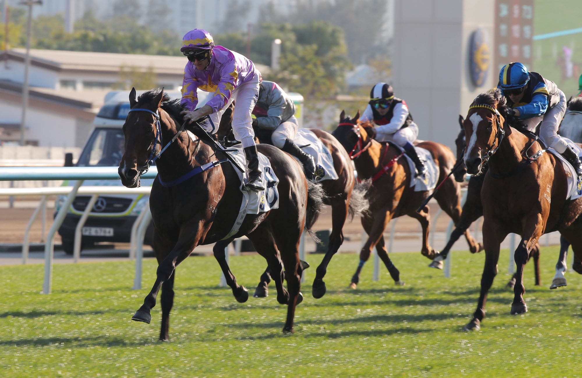 Zac Purton steers Little Paradise to victory in January.