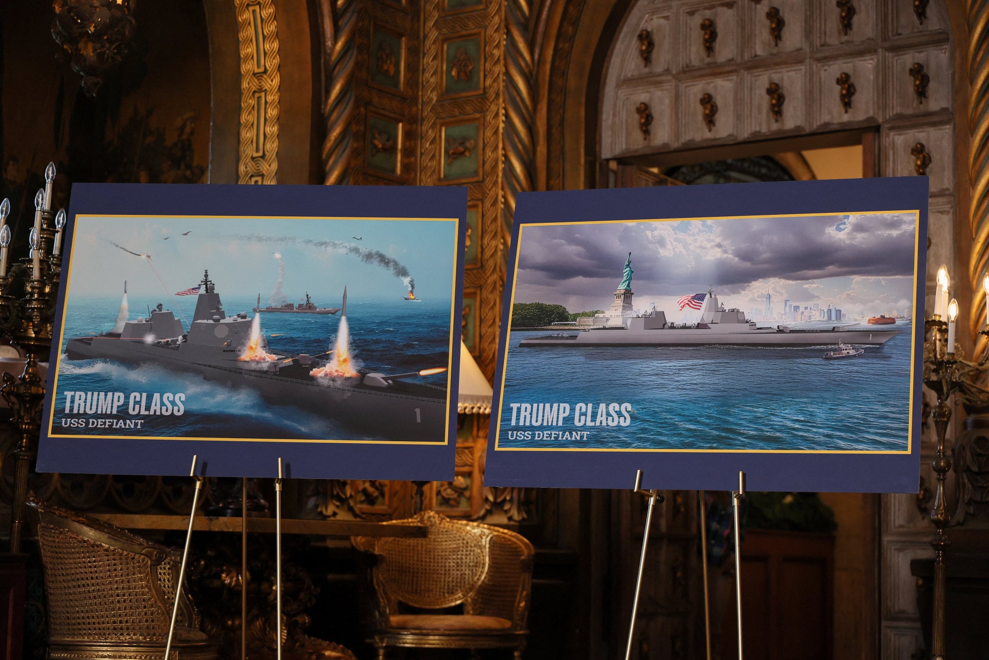 The new class of battleship will become the centrepiece of the Trump administration’s “Golden Fleet” programme. Photo: Reuters