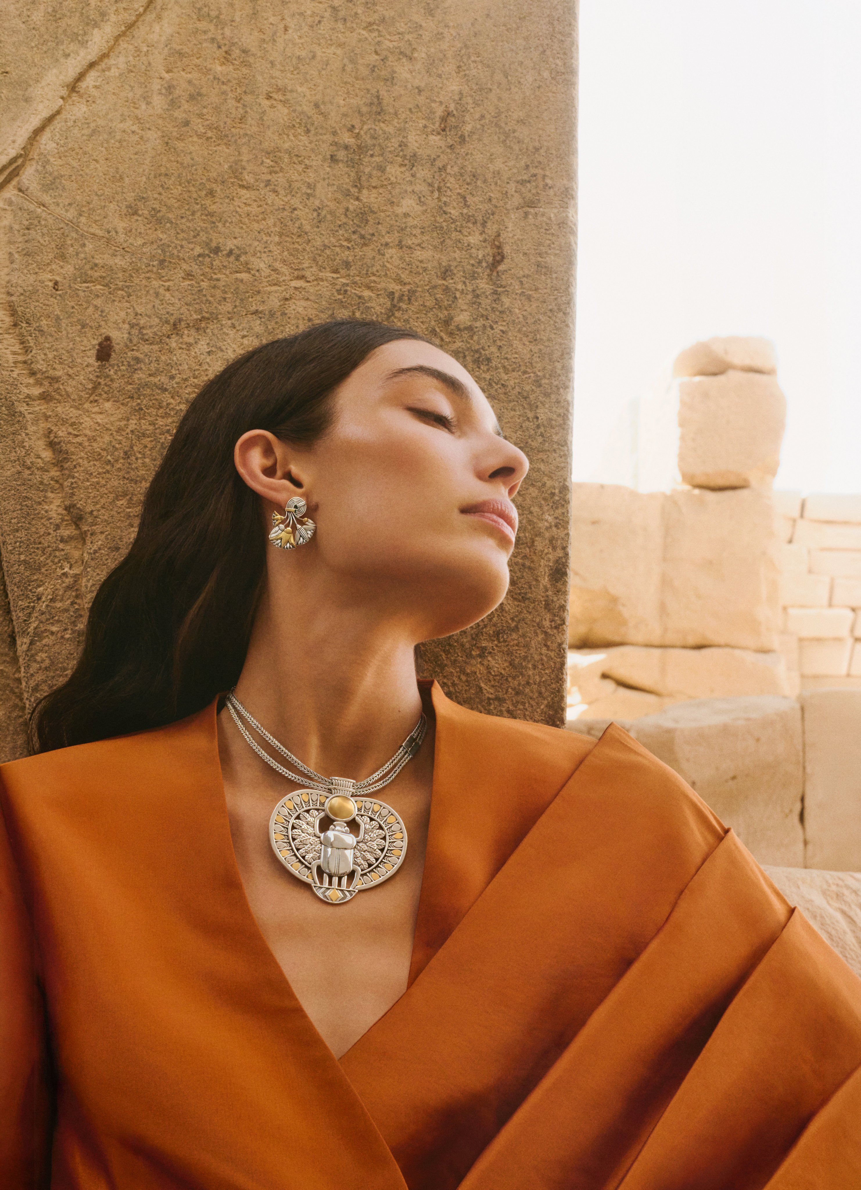 Azza Fahmy The Tutankhamun necklace. Photo: Handout