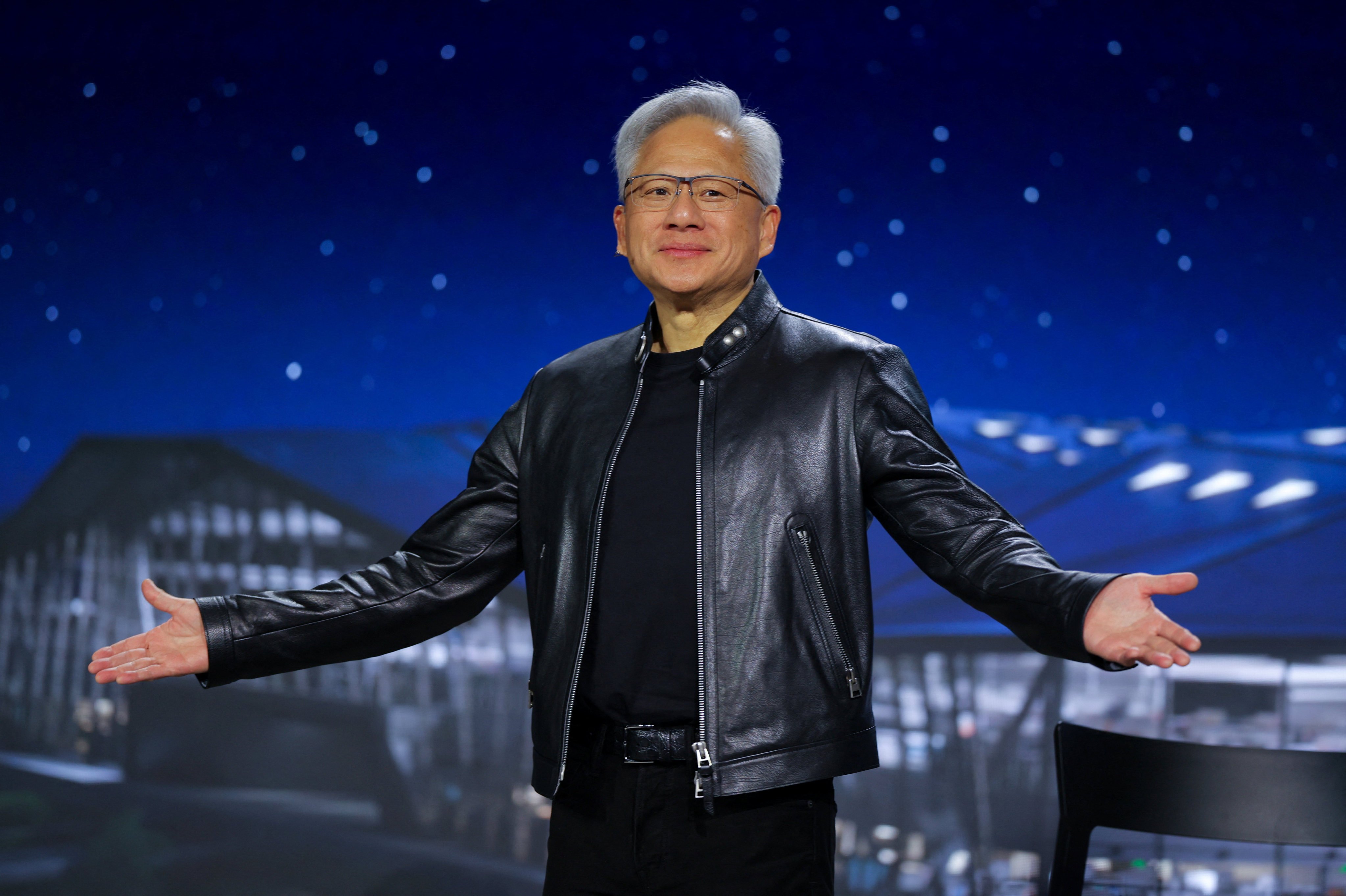Even if China has inferior chips, it can still catch up with the US in AI development given its abundant energy and large pool of AI researchers, according to Jensen Huang. Photo: Handout