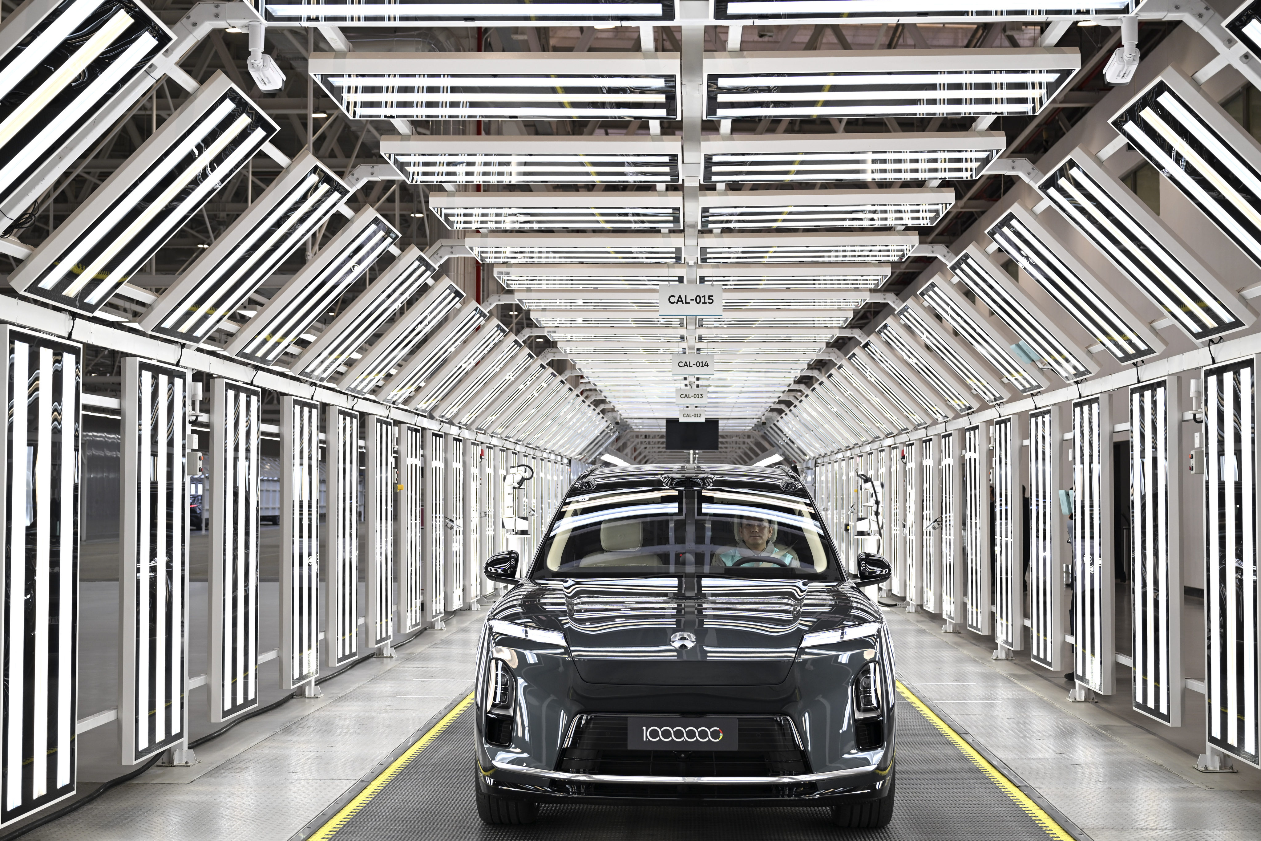 Chinese carmaker Nio’s one millionth vehicle rolls off the assembly line in Hefei, Anhui province, in January. Photo: Xinhua