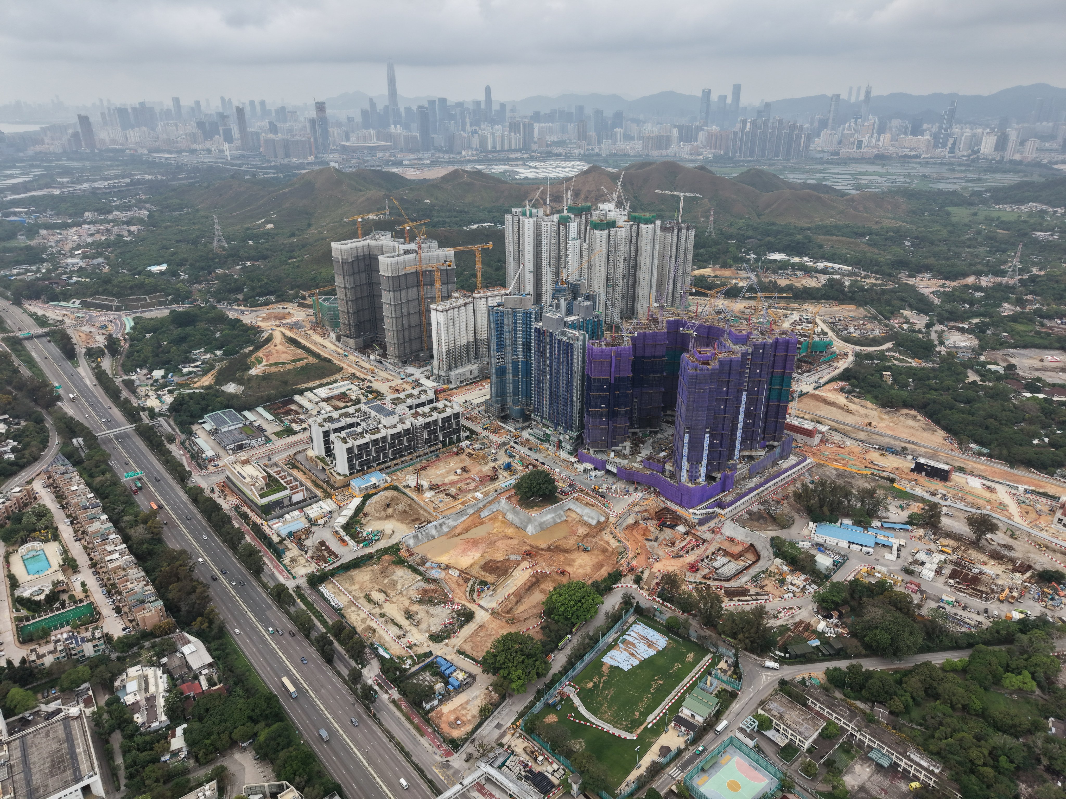 A view of Kwu Tung North Area 29, where a world-class fencing hall and swimming pool are planned for the Northern Metropolis, on April 7. Photo: Eugene Lee
