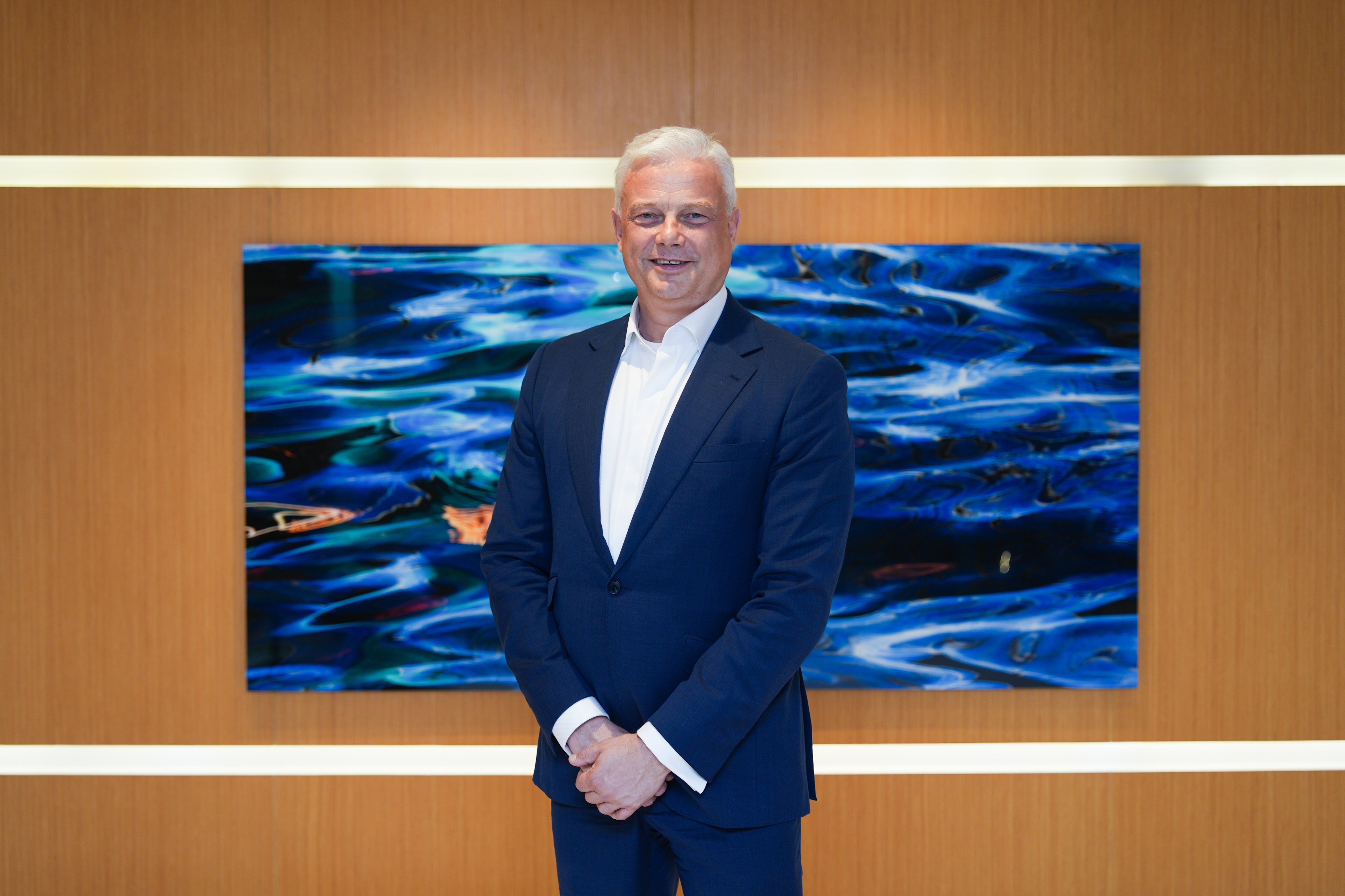 Schroders Group CEO Richard Oldfield at the company’s Hong Kong office in Admiralty on April 15. Photo: Eugene Lee
