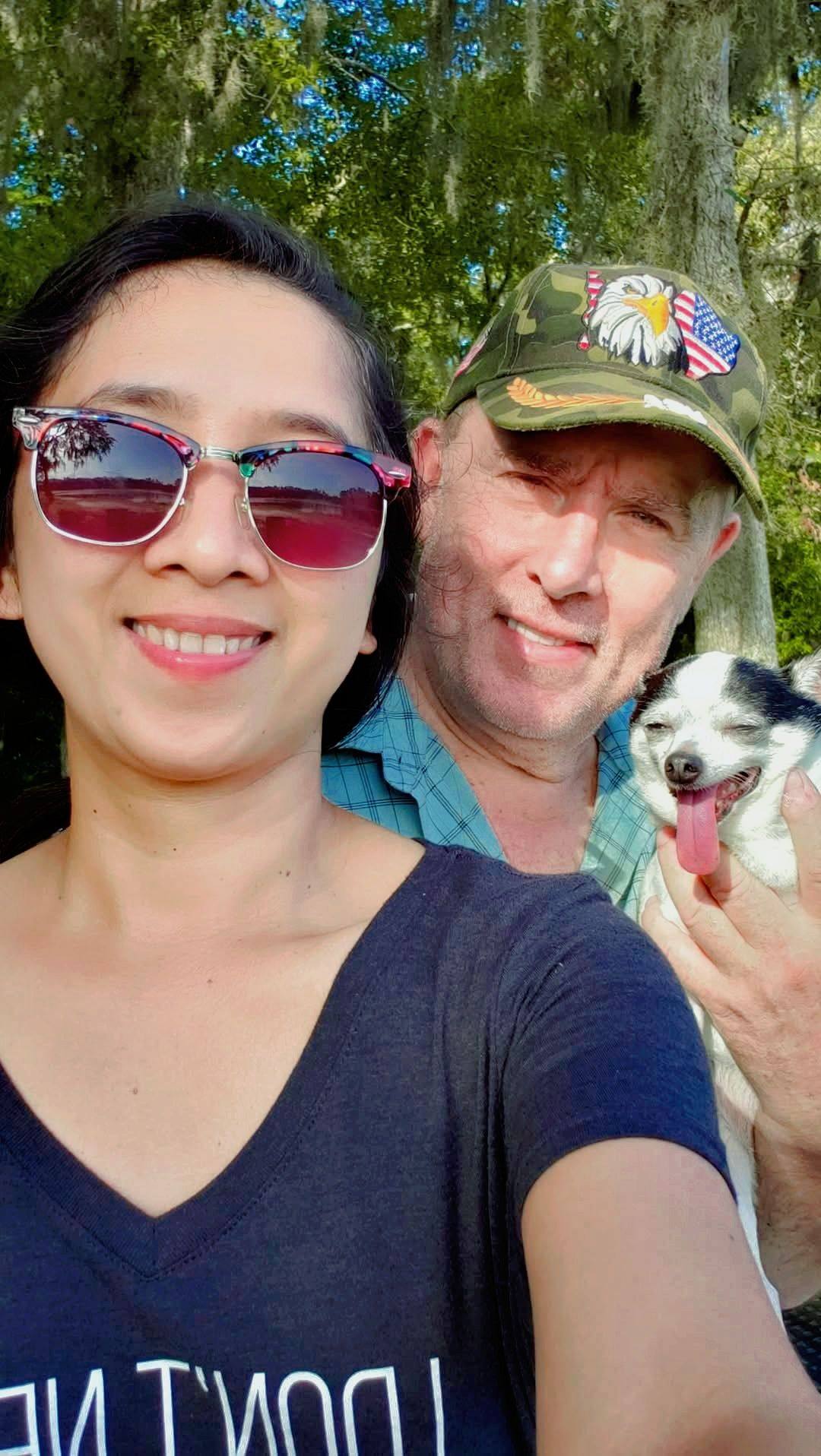 Lea Albritton, the influencer behind “Pinay sa America” and her husband, Timothy. Photo: Lea Albritton