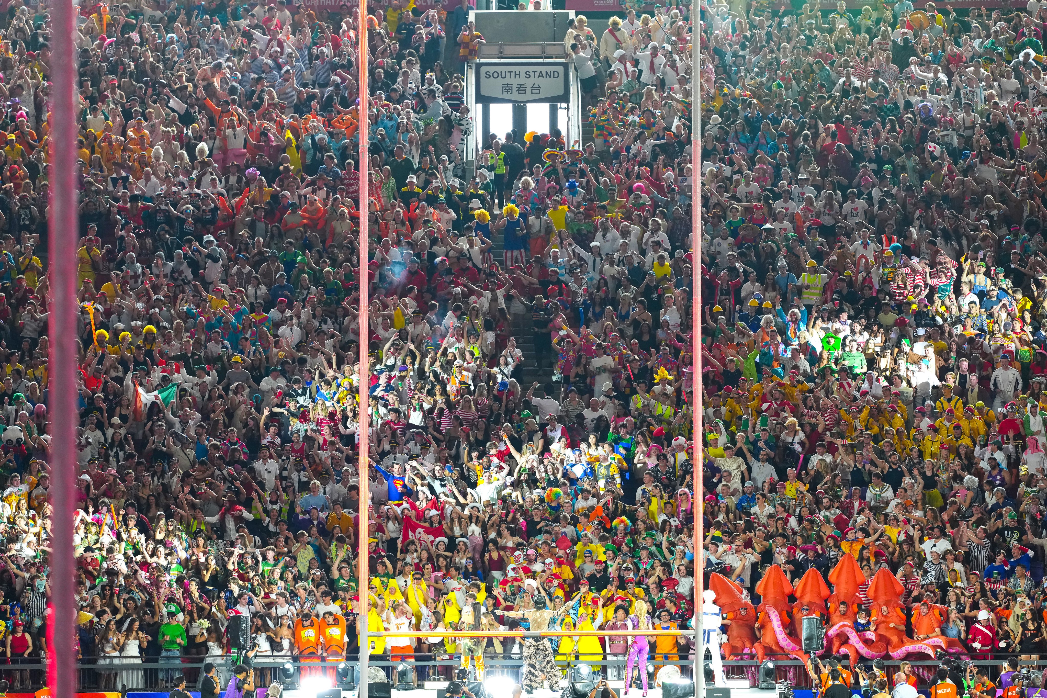 The South Stand was packed on Saturday. Photo: Karma Lo