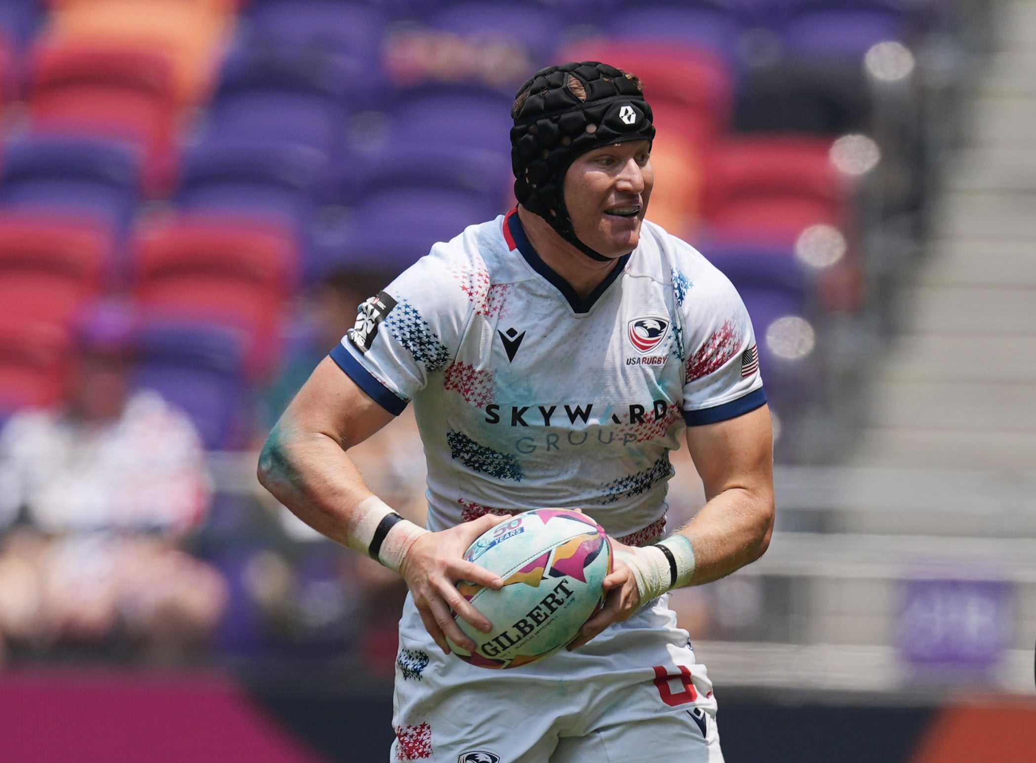 Ryan Santos achieving his dream of playing at the Cathay/HSBC Hong Kong Sevens for USA. Photo: Elson Li