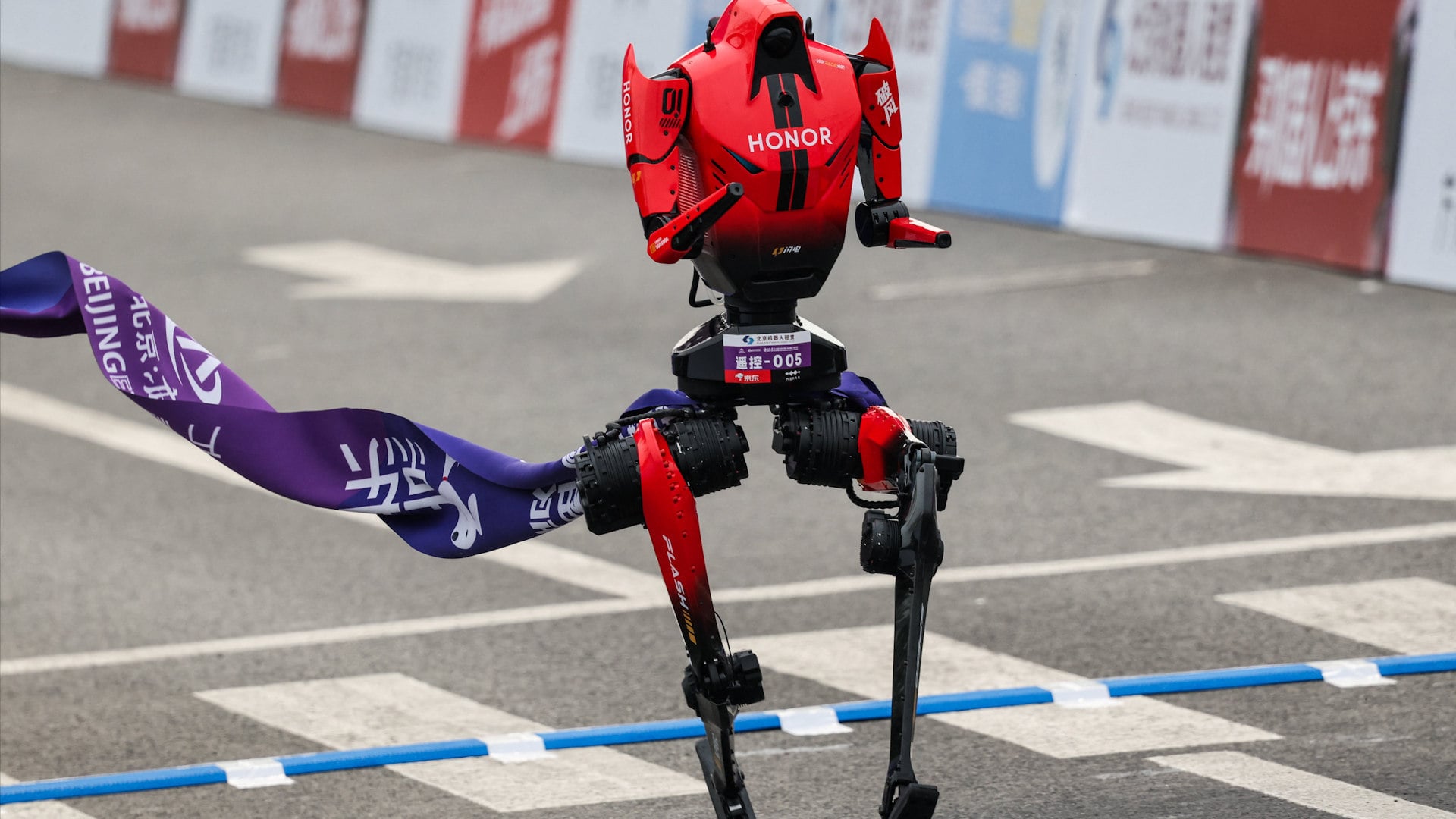 The winner of a robot half-marathon held in Beijing on April 20, 2026, smashed the human world record by more than six minutes in the latest display of the industry’s rapid development. The humanoid device, known as Lightning, was developed by the Chinese smartphone and gadget company Honor, which only entered the sector last year.