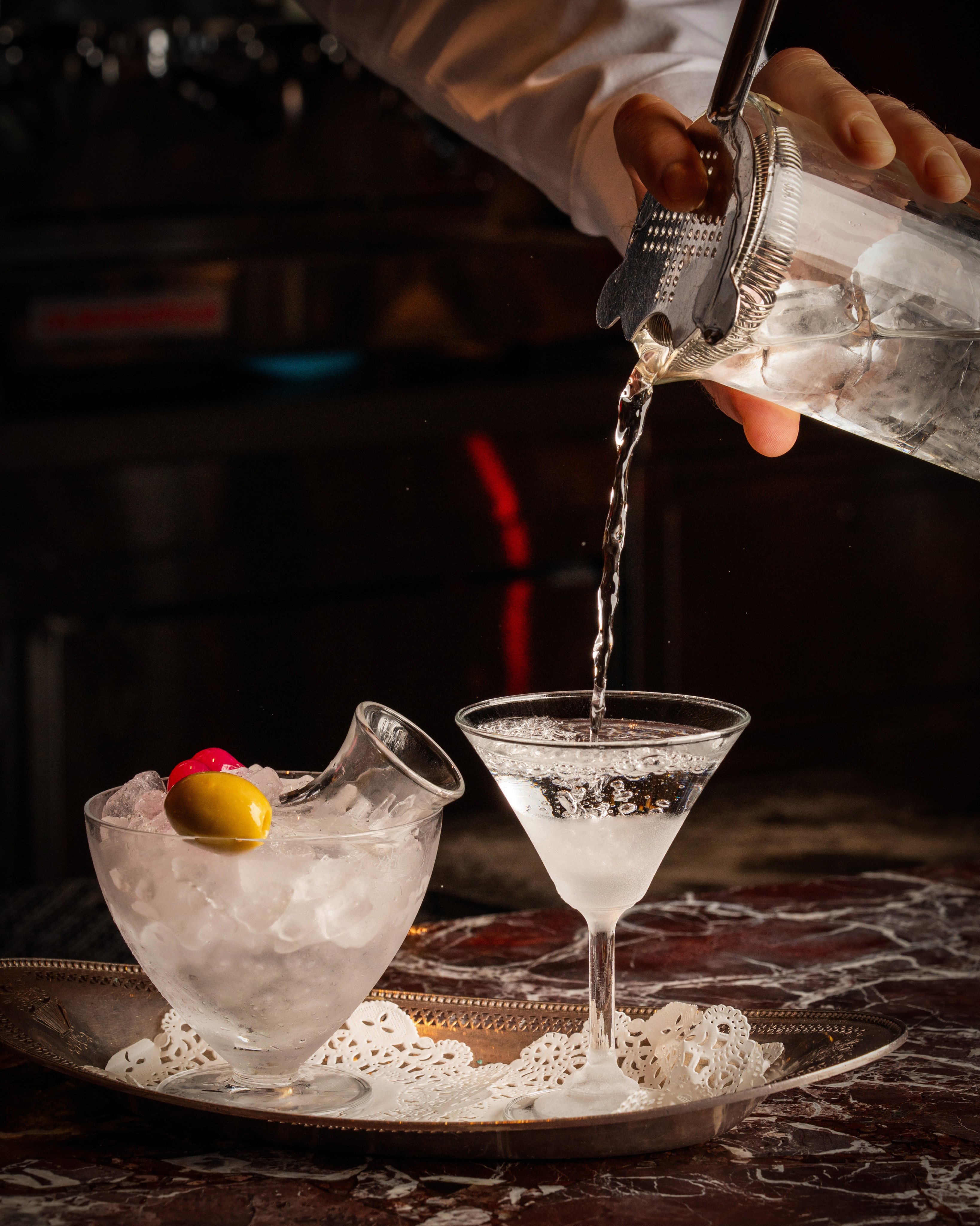 The Bleu Martini, one of the new cocktails at Jean-Pierre’s Le Bar, in Hong Kong. Photo: Handout