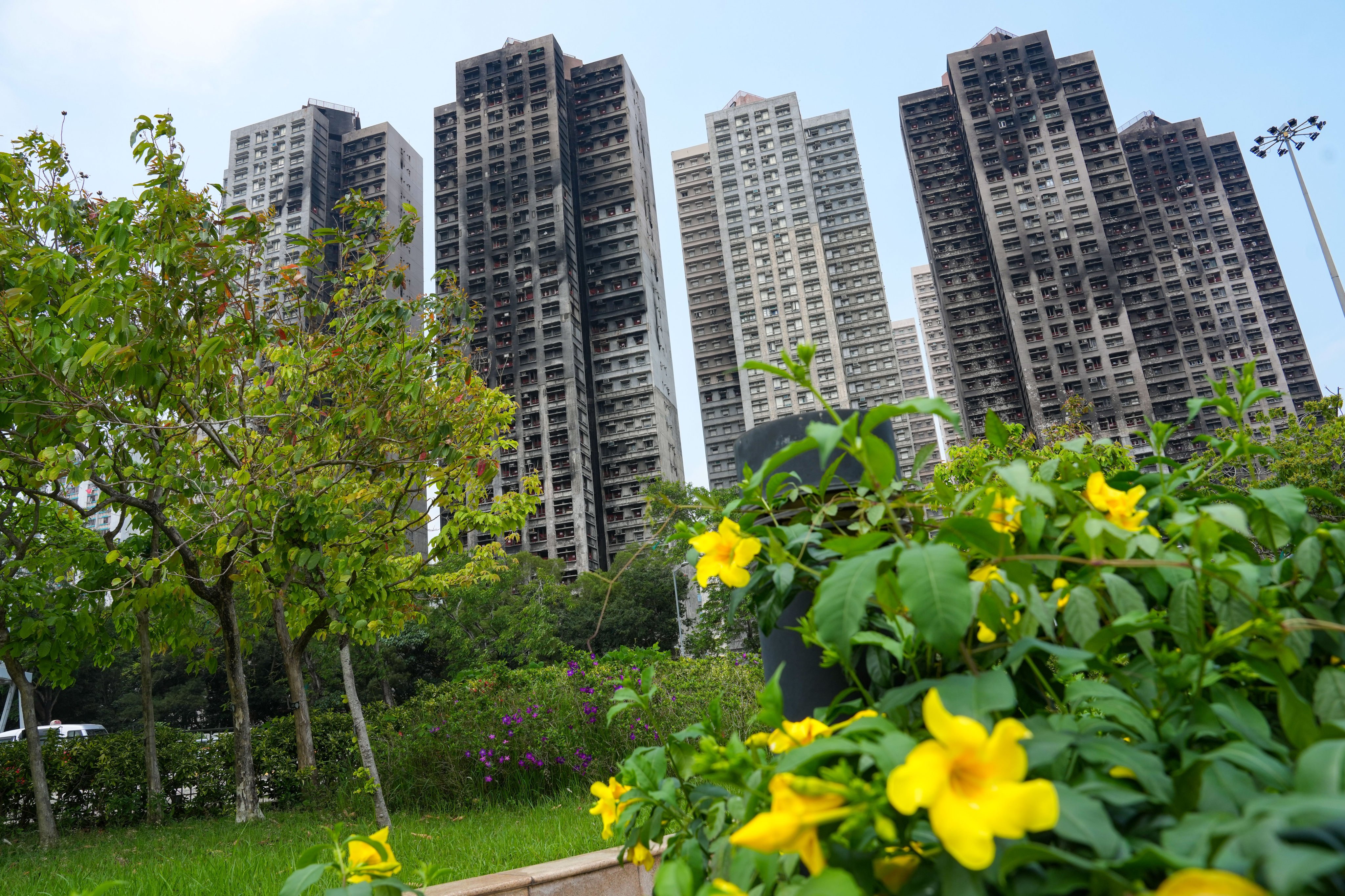 The Wang Fuk Court fire, which started on November 26 last year, destroyed all but one of the estate’s eight blocks. Photo: Jelly Tse