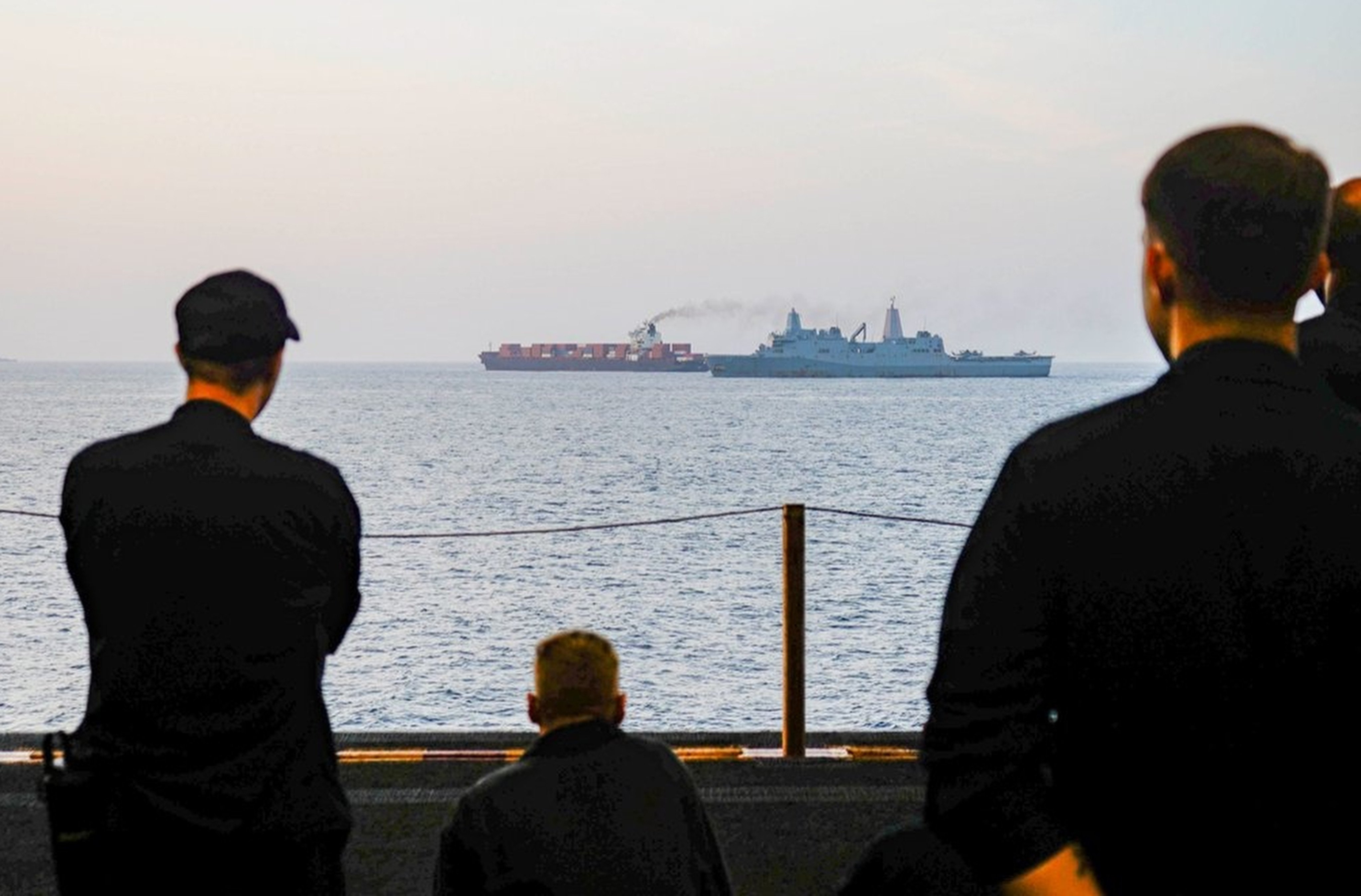 US forces on patrol near the Strait of Hormuz. Photo: Handout