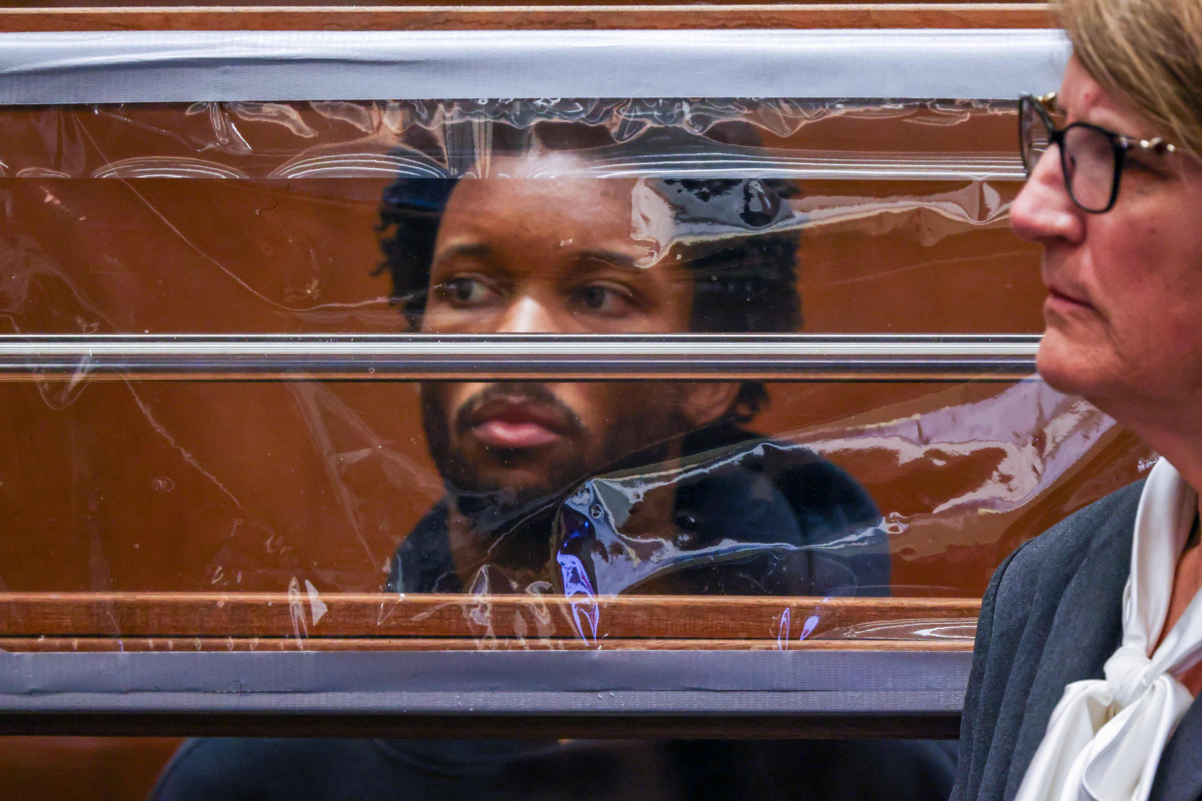 US singer David Burke, also known as D4vd, in court on Monday. Photo: AFP