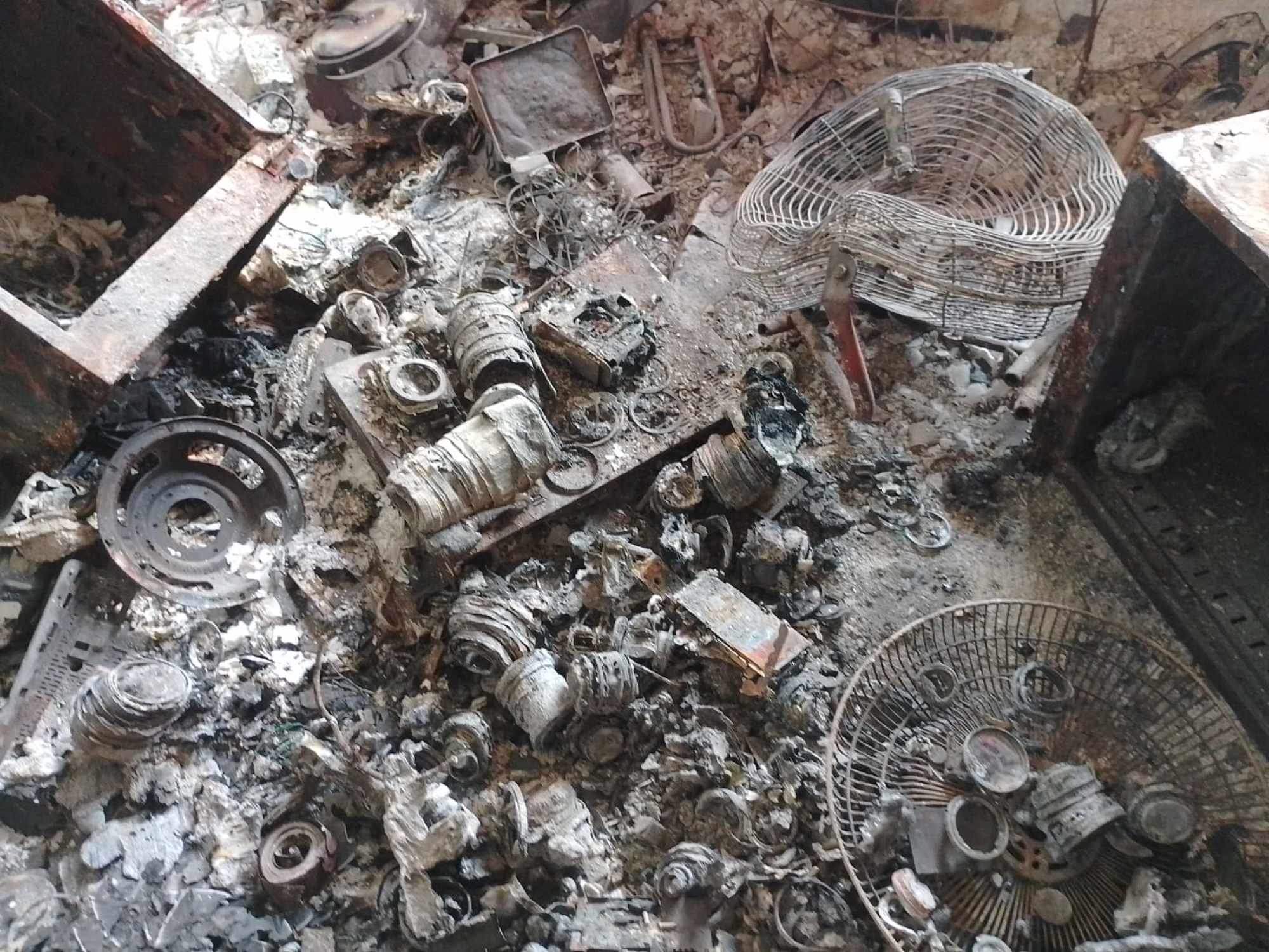 The remnants of resident Lou’s camera collection. Photo: Handout