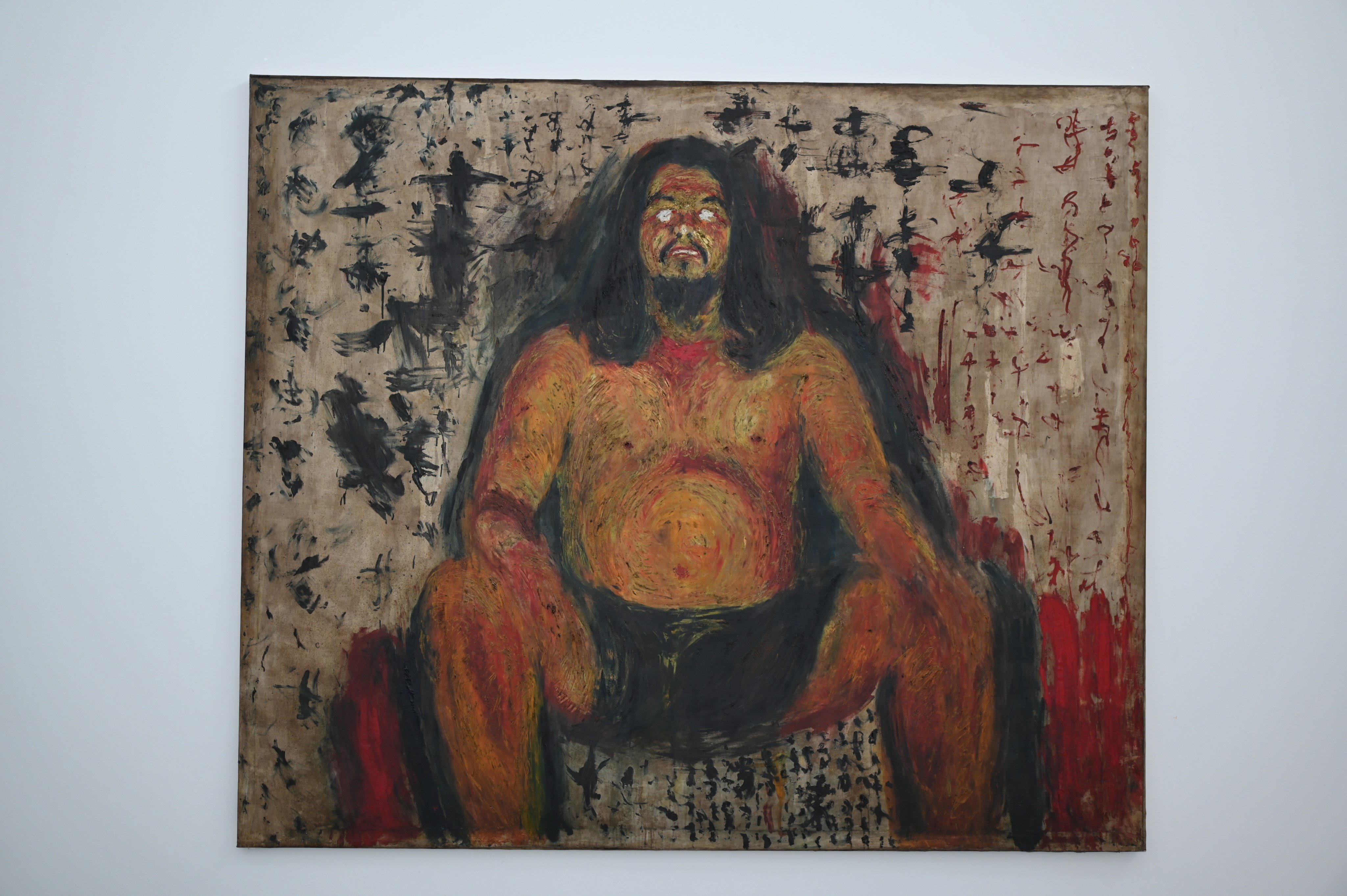 A partial view of “October 14” (1973), by Tang Chang. The Thai-Chinese artist’s self-portrait was painted in the wake of a 1973 crackdown in Bangkok that left dozens of pro-democracy protesters dead and hundreds more injured. The canvas is on show at the Tang Chang Private Museum, which will open in Nakhon Pathom on May 1. Photo: Tang Chang Private Museum