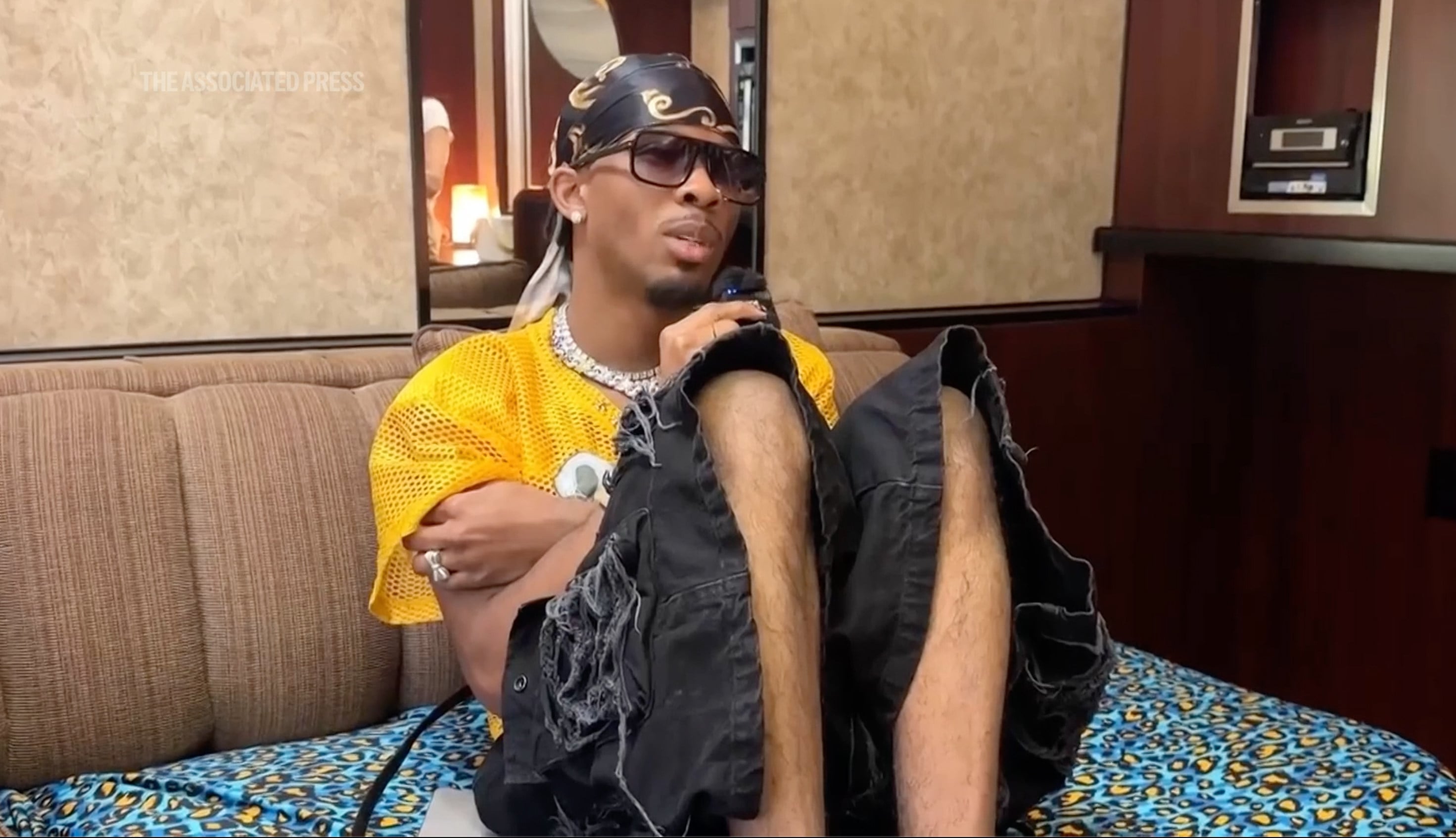 David Burke, also known as D4vd, at Coachella music festival in California in 2025. The singer-songwriter has been charged with the murder of a 14-year-old girl, police said on Monday. Photo:  AP