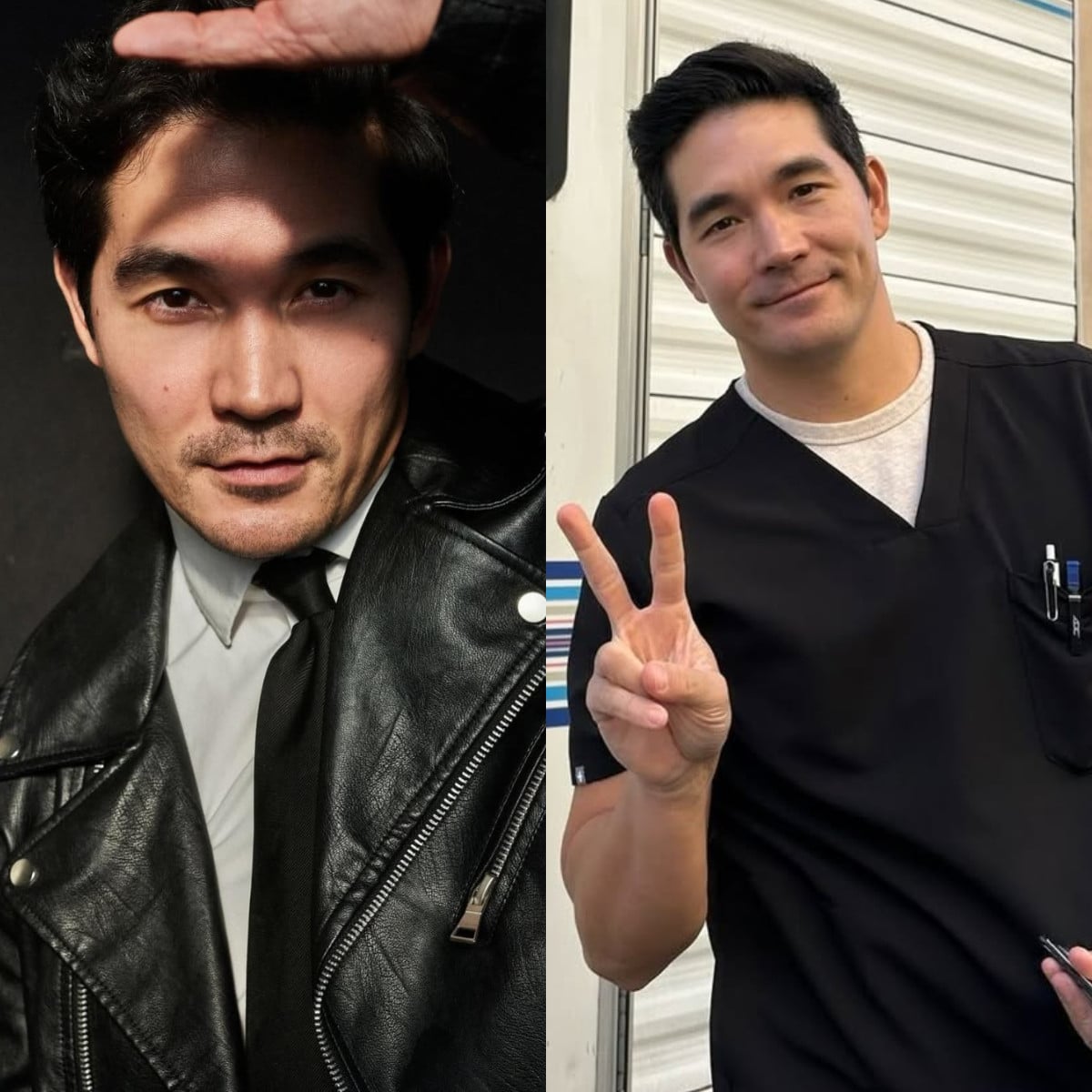 Ken Kirby plays Dr John Shen in The Pitt. Photos: @mrkenkirby/Instagram