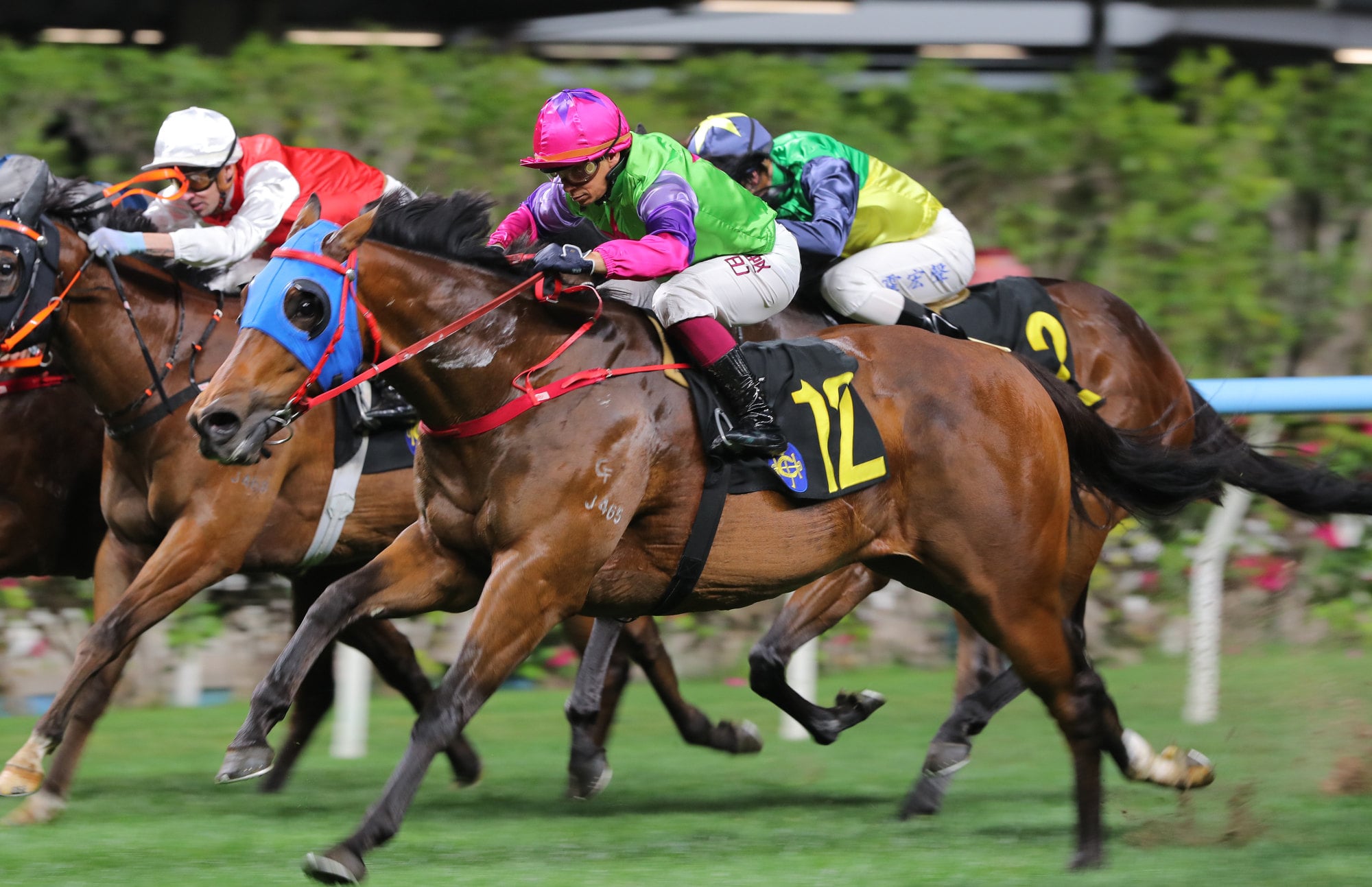 Bunta Baby, ridden by Alexis Badel, scores at Happy Valley.
