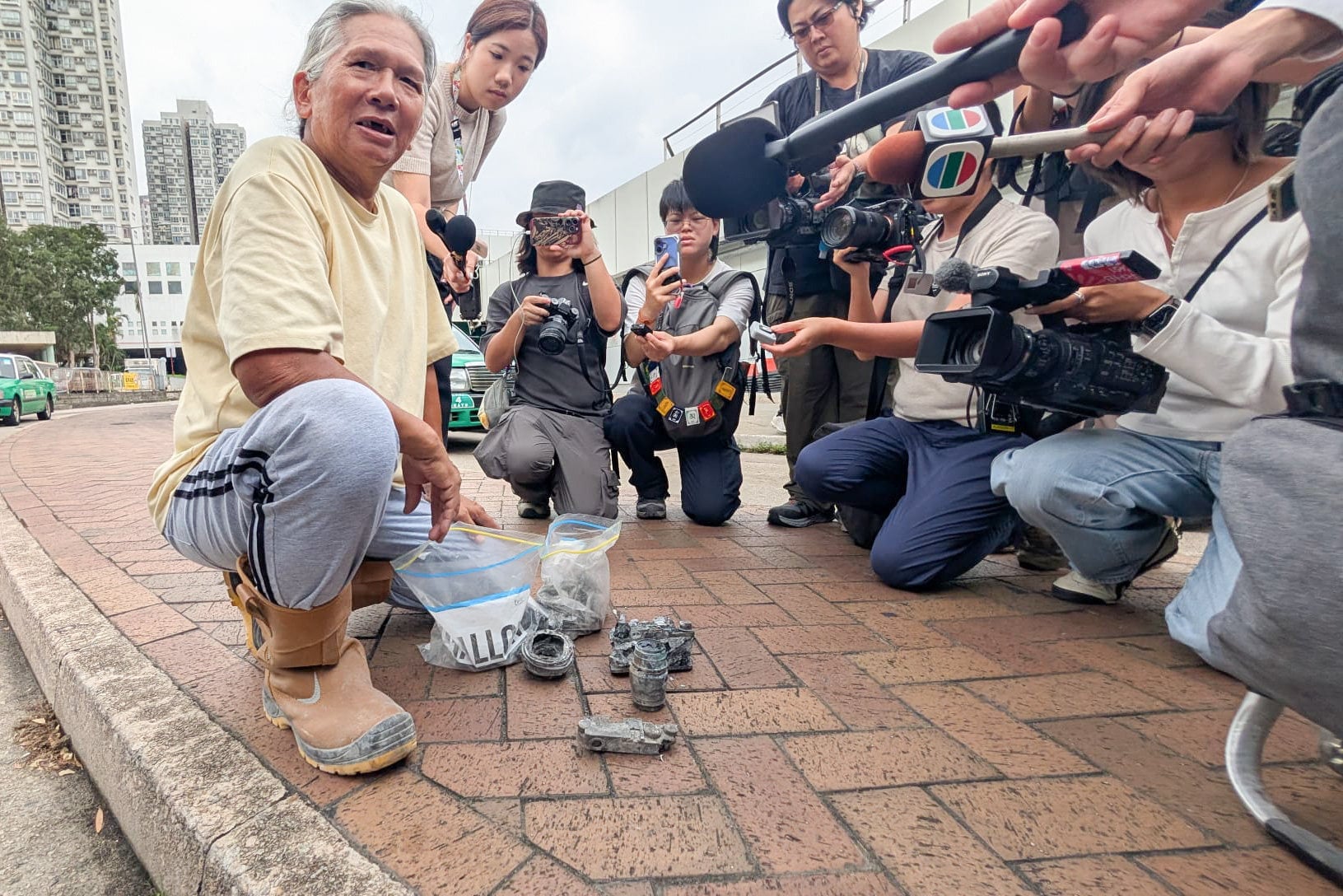 Lou’s mid-floor flat was completely destroyed, and all he managed to retrieve was a HK$600,000 Leica camera set. Photo: Kristen Cheung