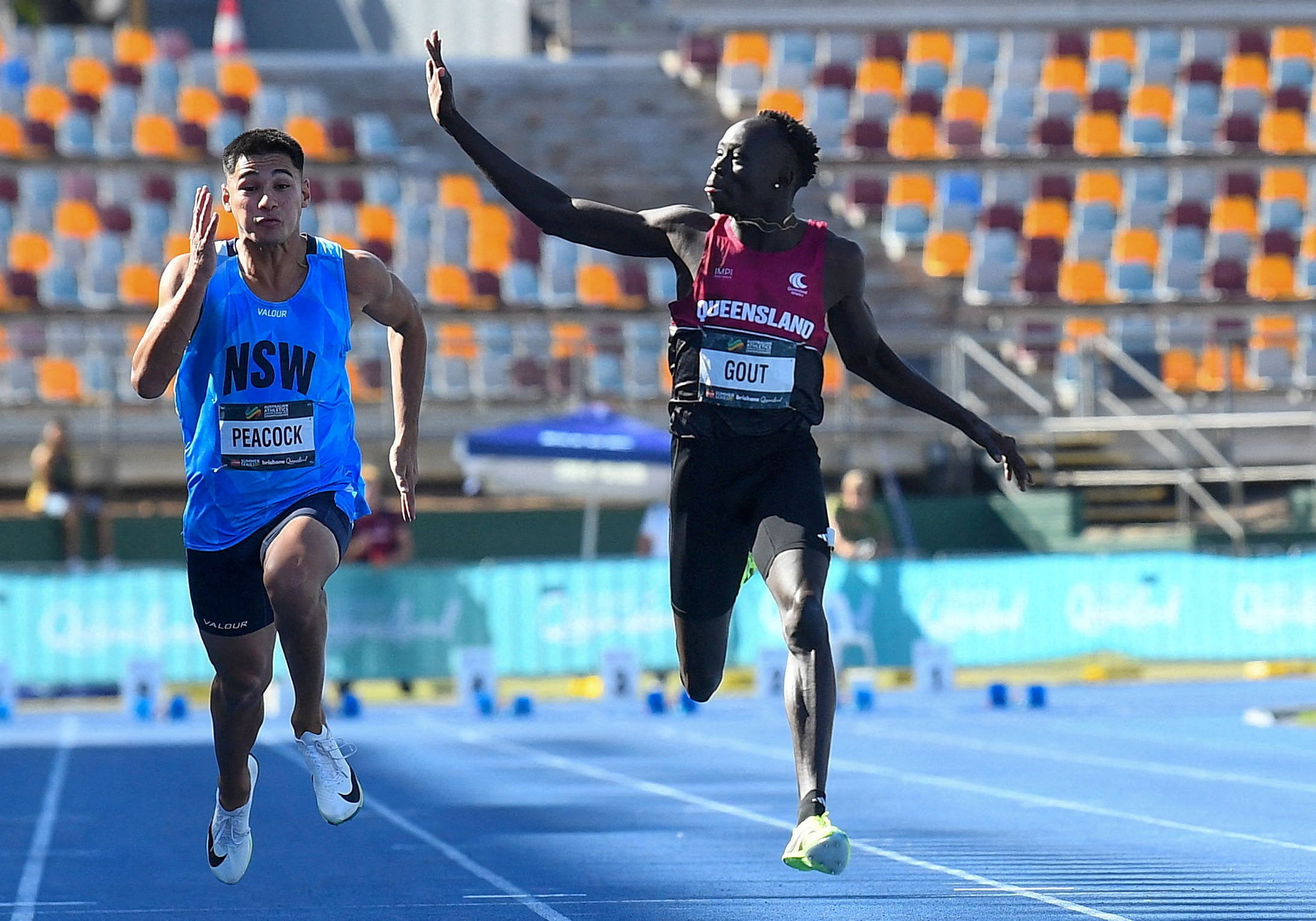 Gout Gout has earned ‌comparisons with the Jamaican sprinting great, Usain Bolt. Photo: Reuters