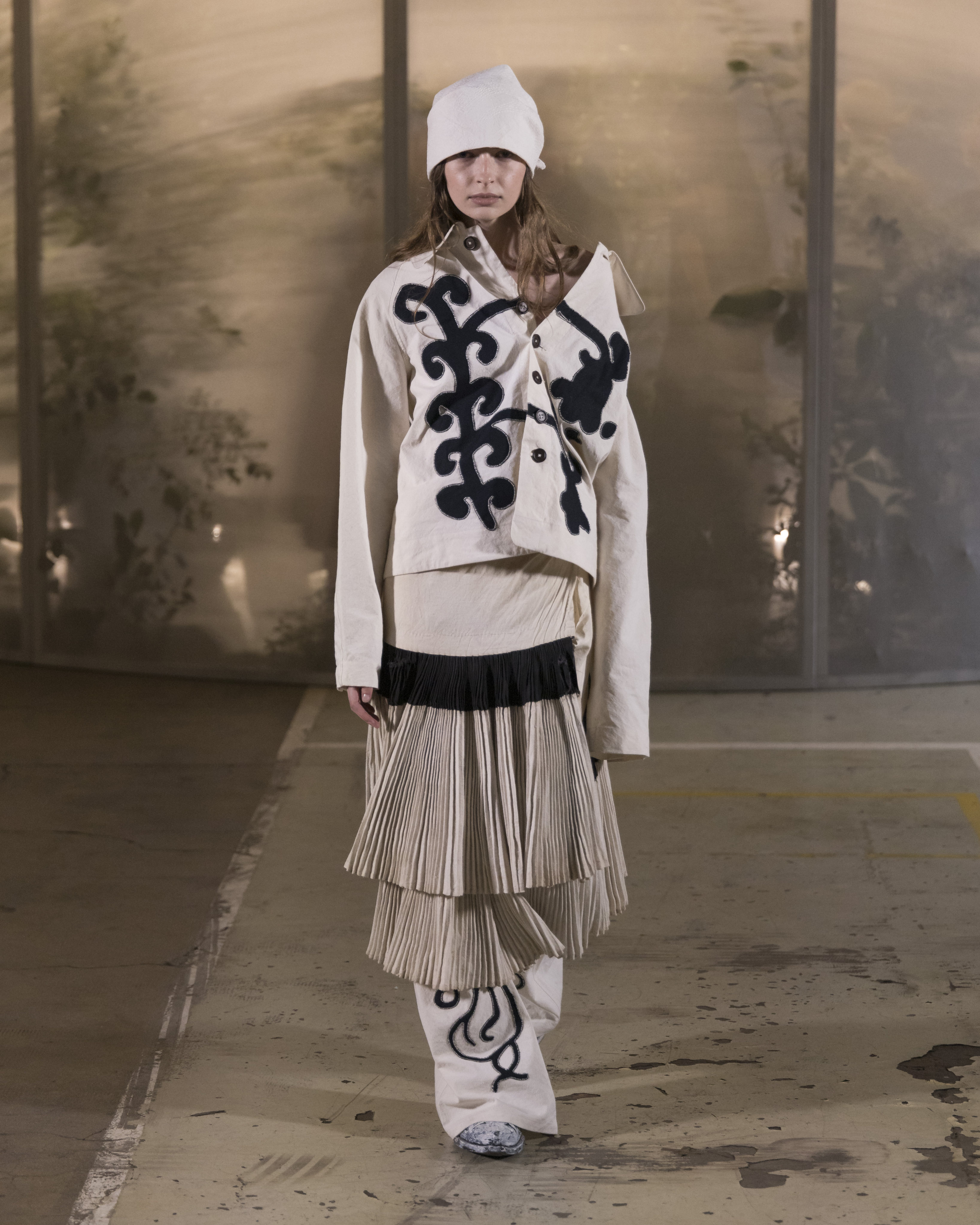 Kinyan Lam’s spring/summer 2025 looks on the runway in Paris. Photo: Valerio Mezzanotti