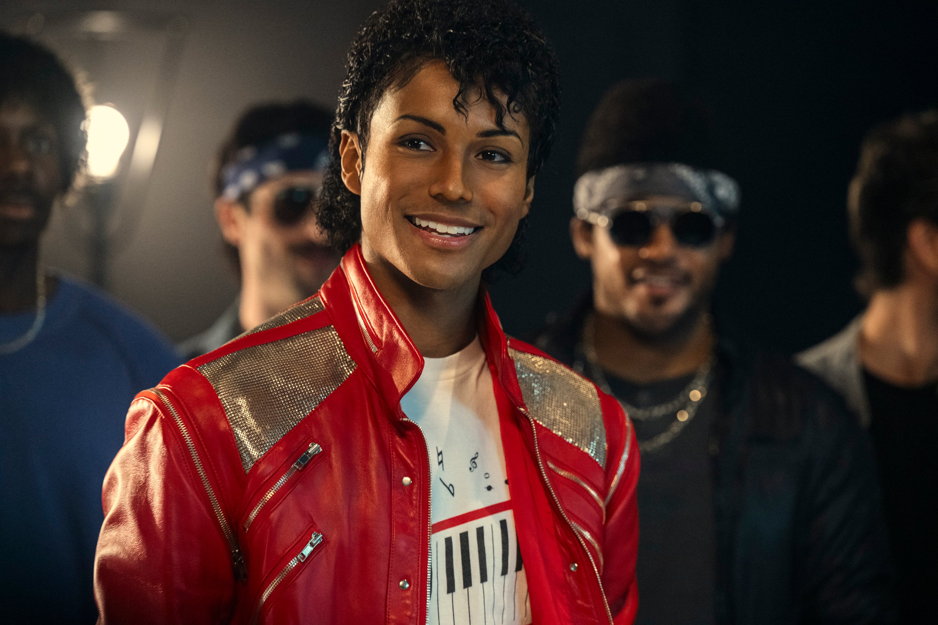 Jaafar Jackson as Michael Jackson in a still from Michael (category IIA), directed by Antoine Fuqua. Juliano Krue Valdi and Colman Domingo co-star. Photo: Glen Wilson/Lionsgate