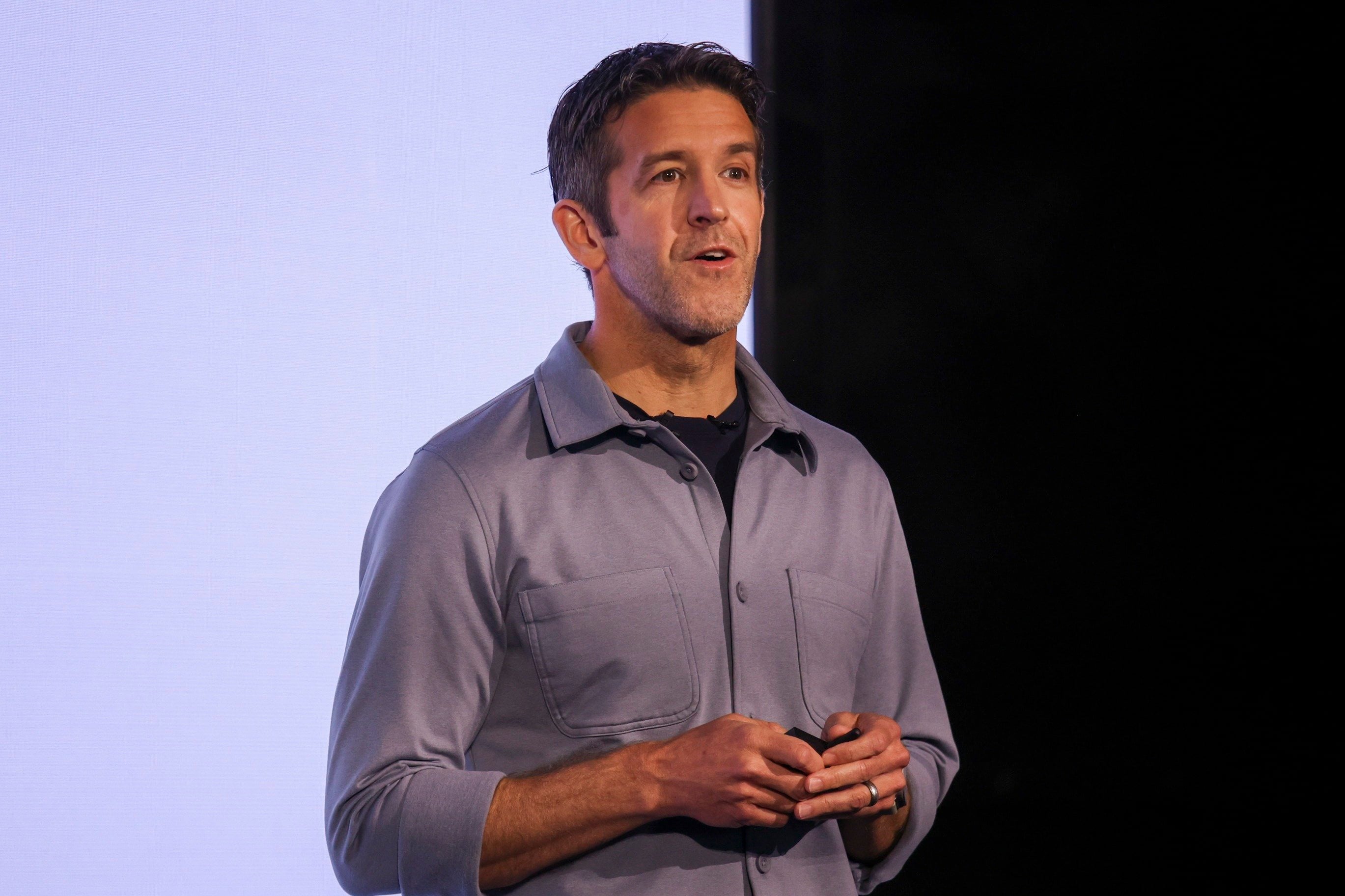 Apple senior vice president of hardware engineering John Ternus announces new products in New York on March 4, 2026. Photo: EPA