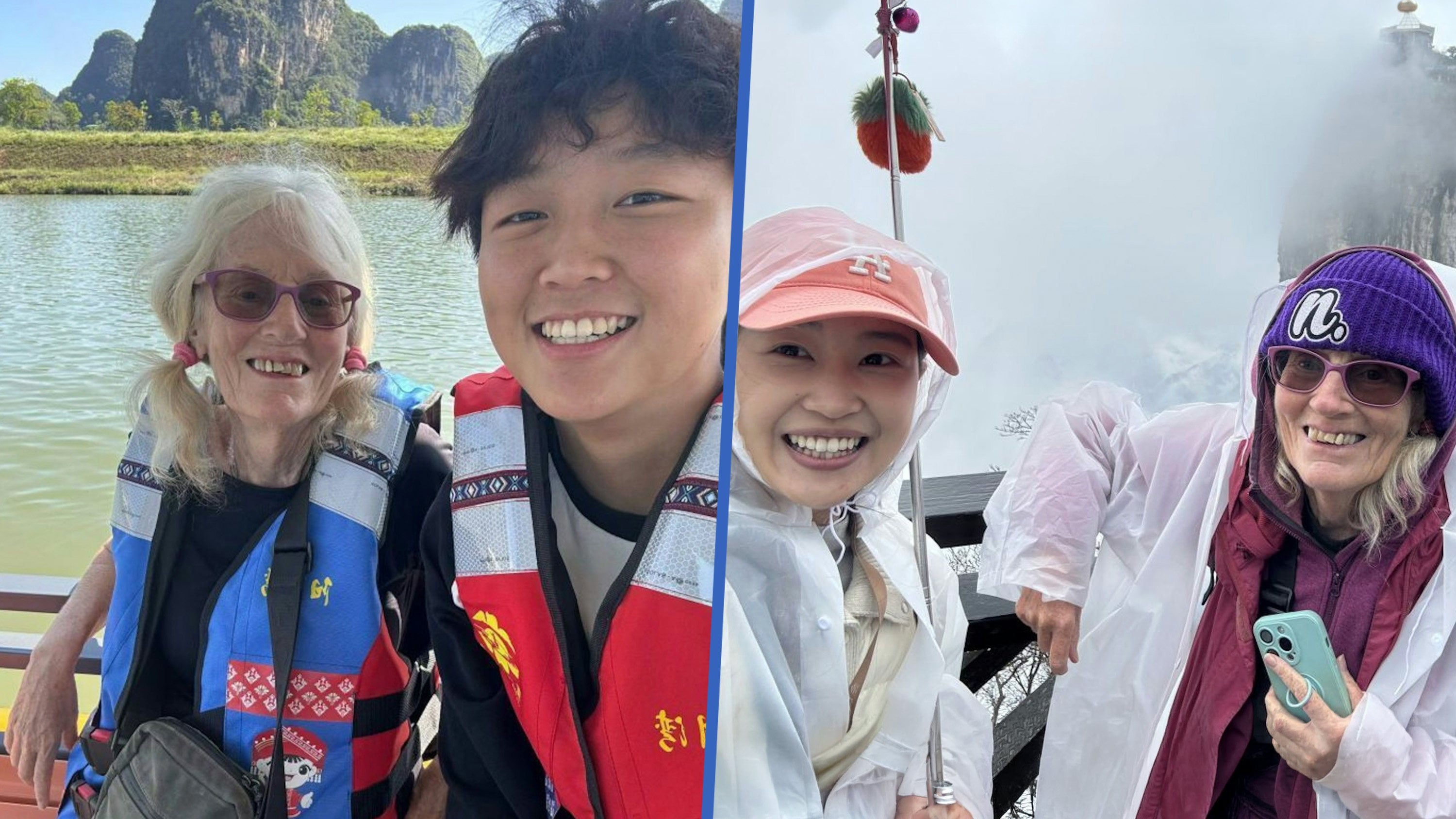 A 74-year-old British grandmother travelling solo in China has received warm support from online users, highlighting the kindness of the Chinese people. Photo: SCMP composite/Douyin