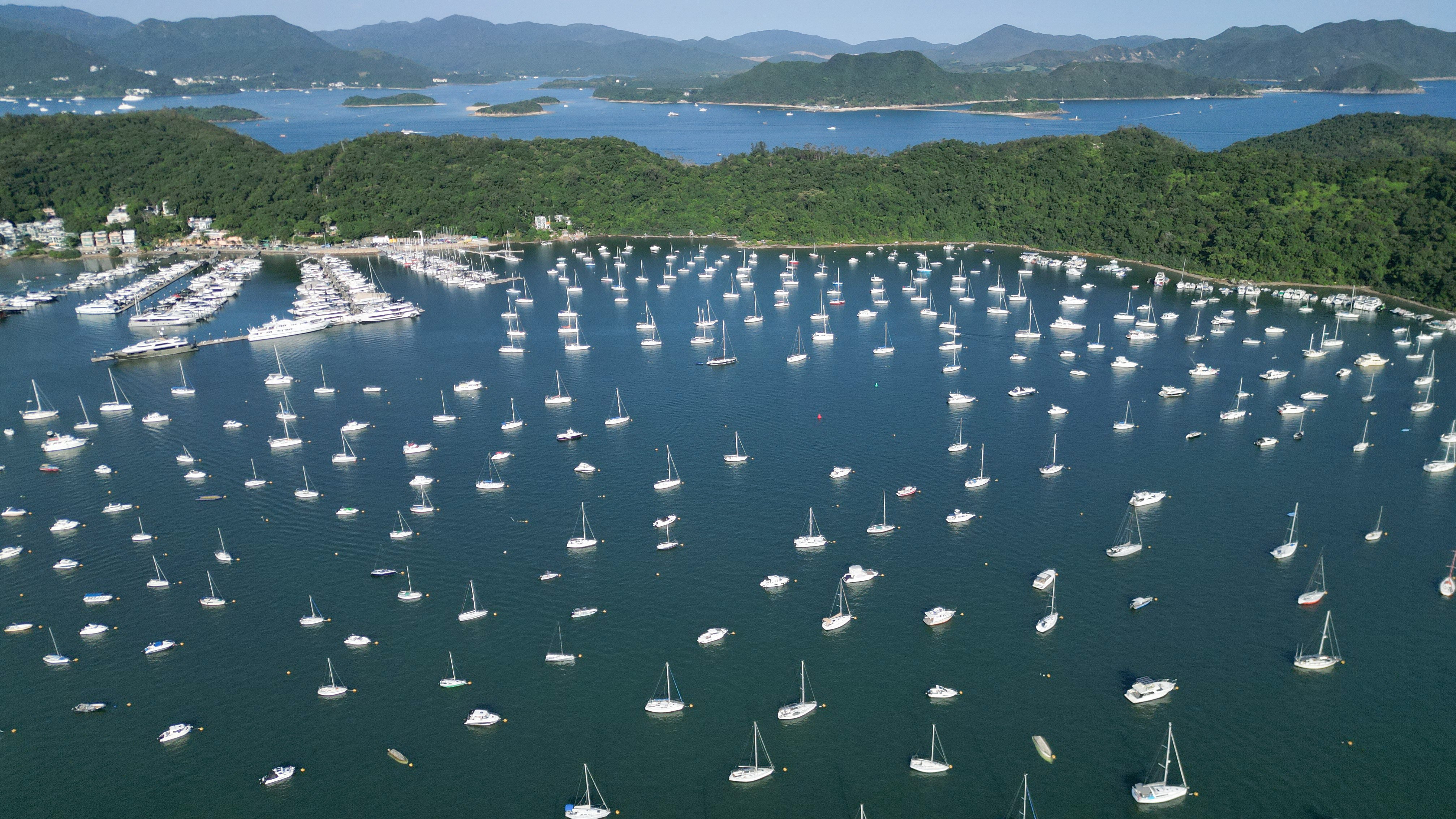 Yacht berths in Pak Sha Wan, Sai Kung. Photo: Dickson Lee