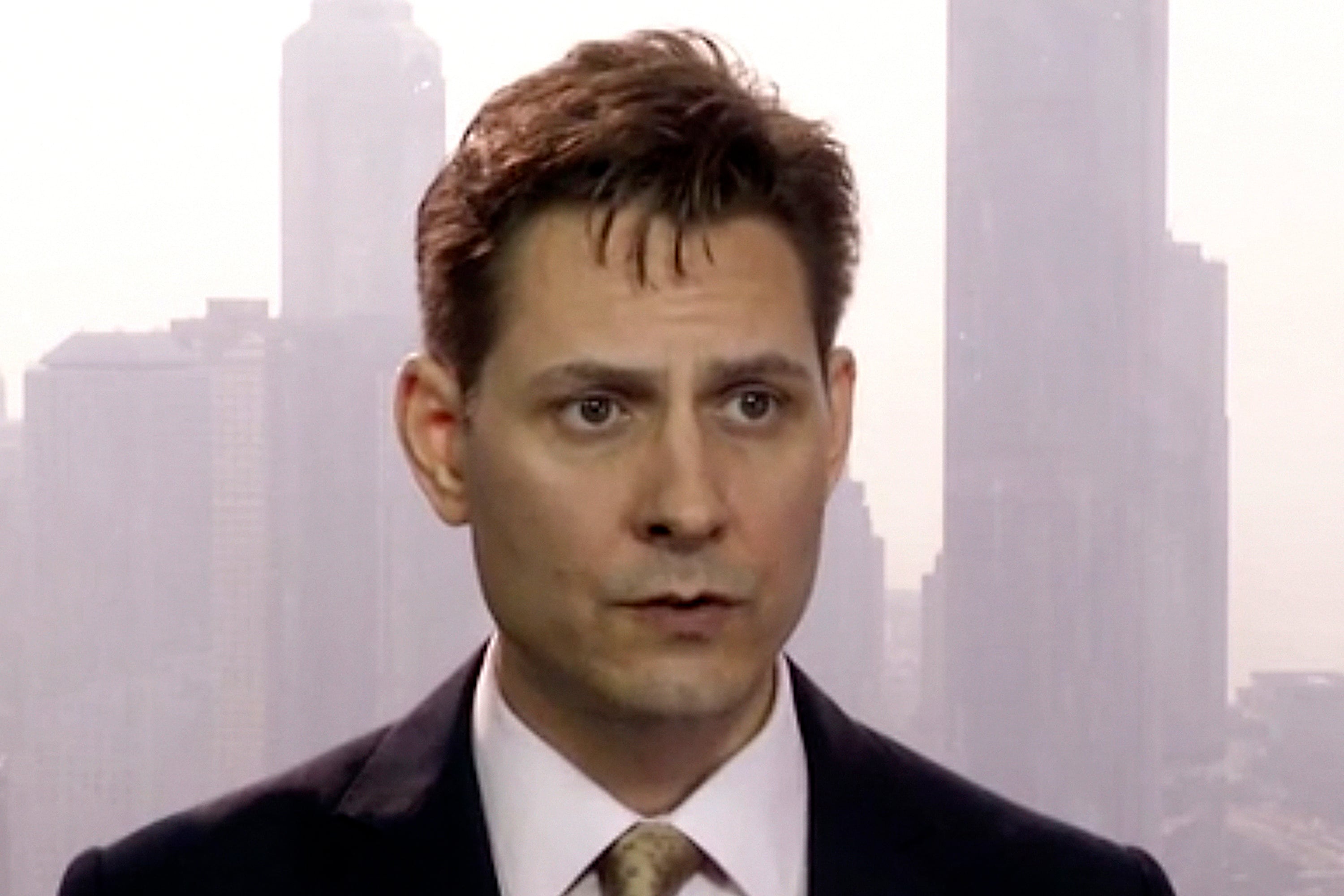 Michael Kovrig, an adviser with the International Crisis Group, speaks during an interview in Hong Kong in March 2018. Photo: AP
