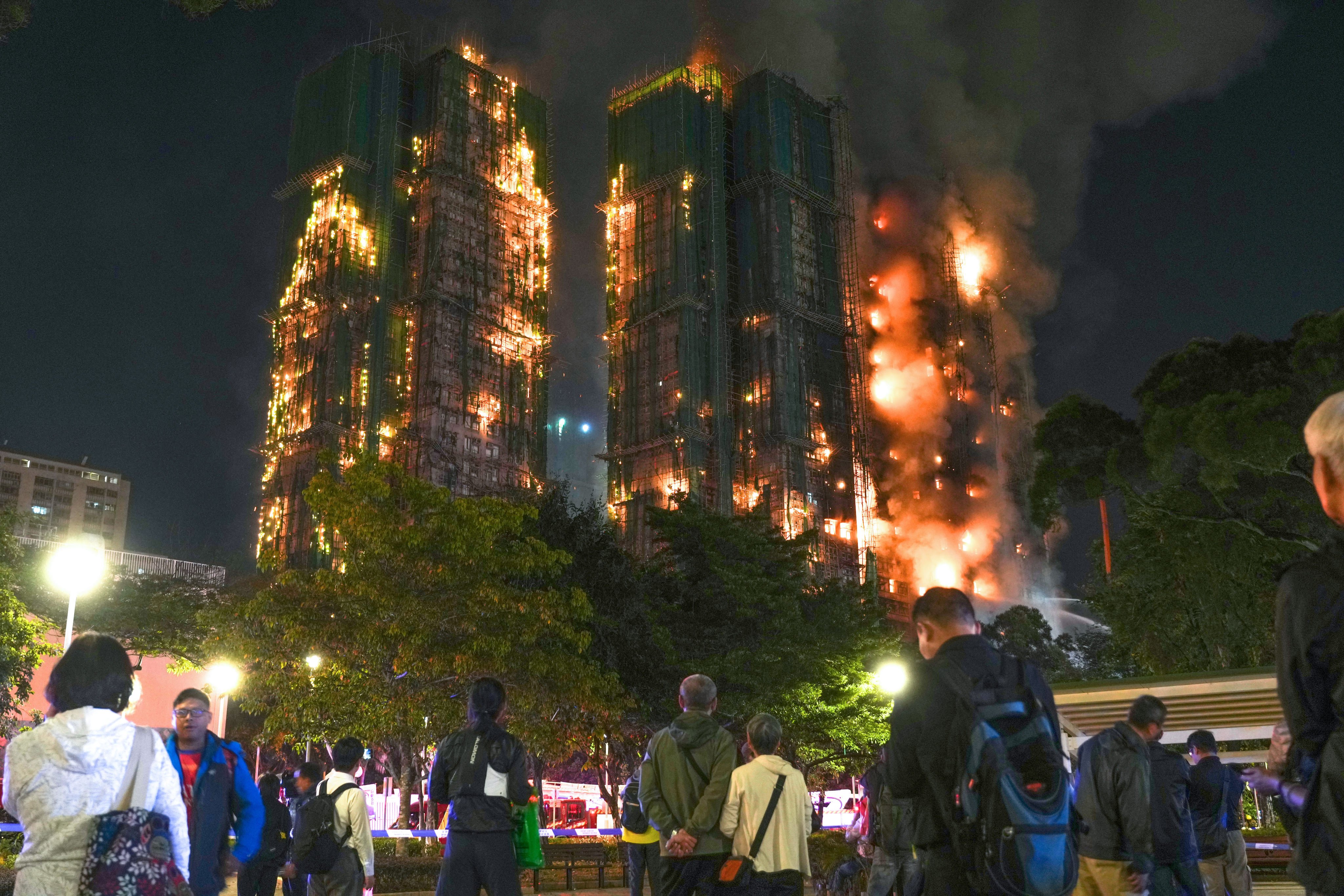 All but one of Wang Fuk Court’s eight buildings were destroyed in last November’s fire, which killed 168 people, including a firefighter. Photo: Sam Tsang