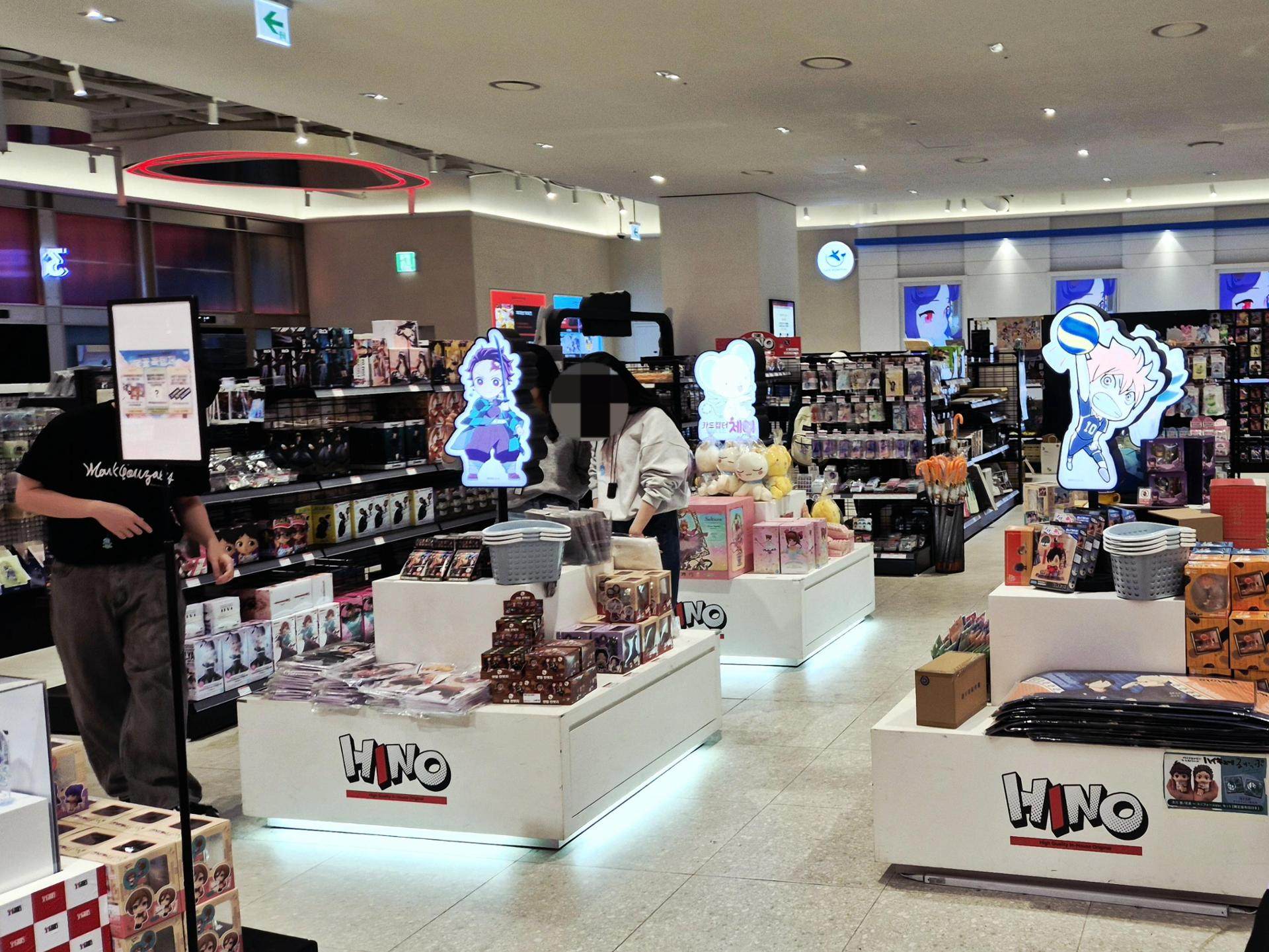 People shop for products themed around Japanese animations at a store in I’Park Mall in Yongsan District, Seoul, South Korea. Photo: The Korea Times