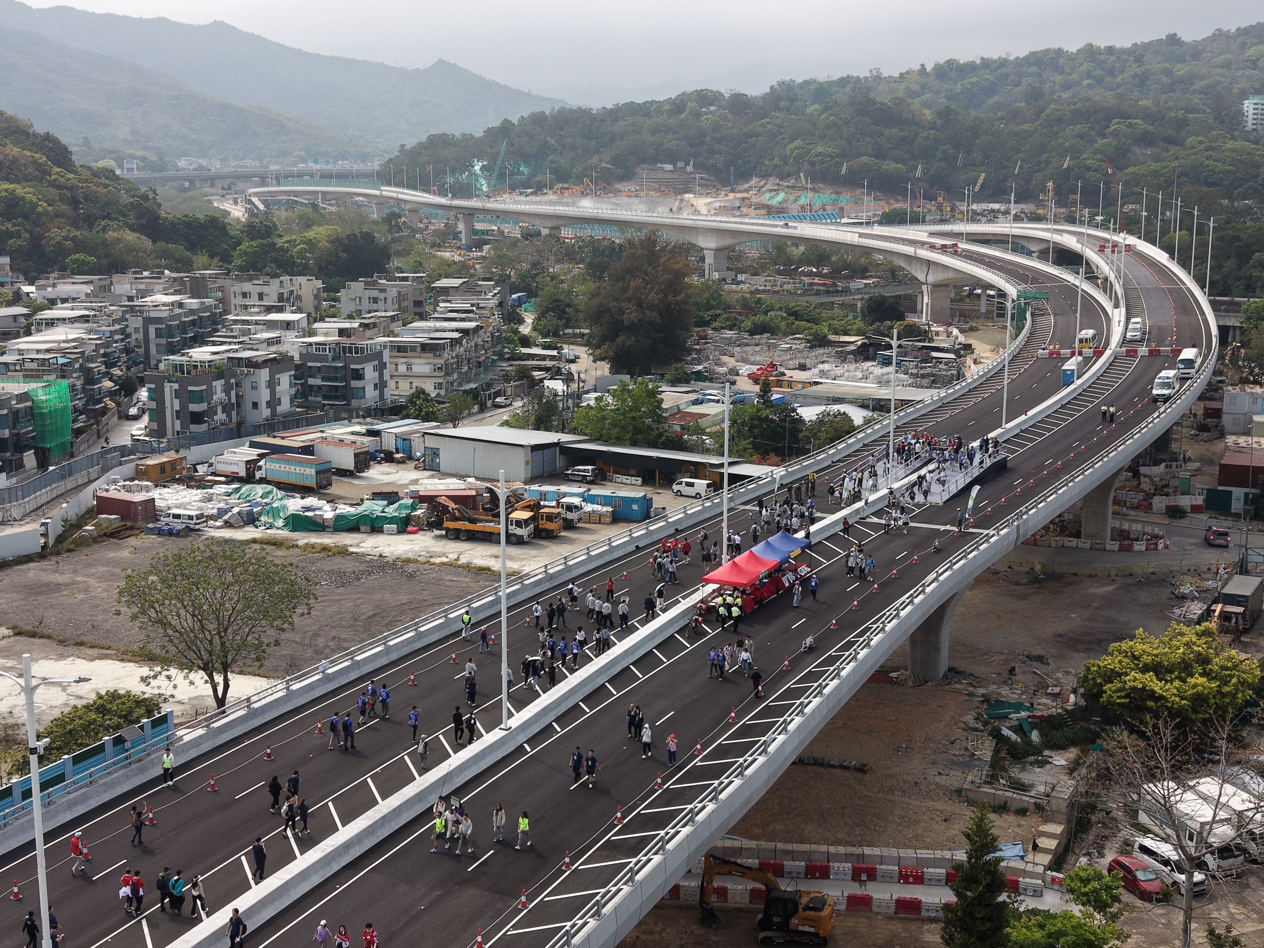 The eastern section of the Fanling Bypass is set to open soon. Photo: Sam Tsang