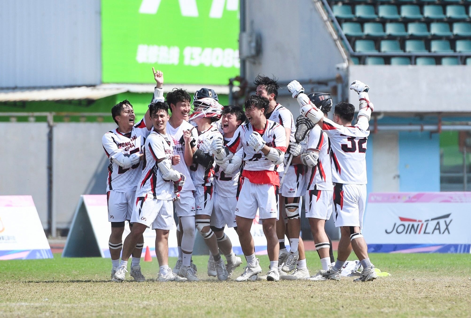 Hong Kong men’s team beat China 12-9 in the final at the 2026 Asian Lacrosse Games. Photo: Hong Kong, China Lacrosse Association