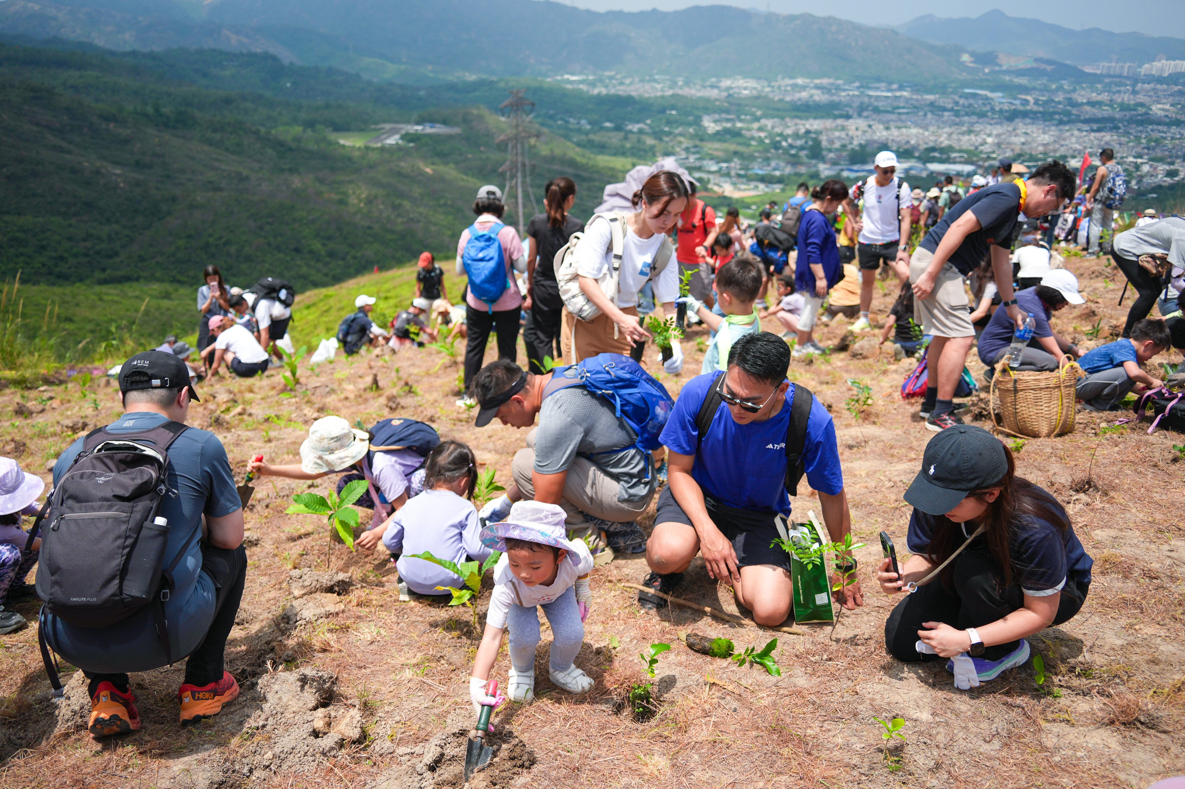 The Country Parks Hiking and Planting Day. Photo: Eugene Lee