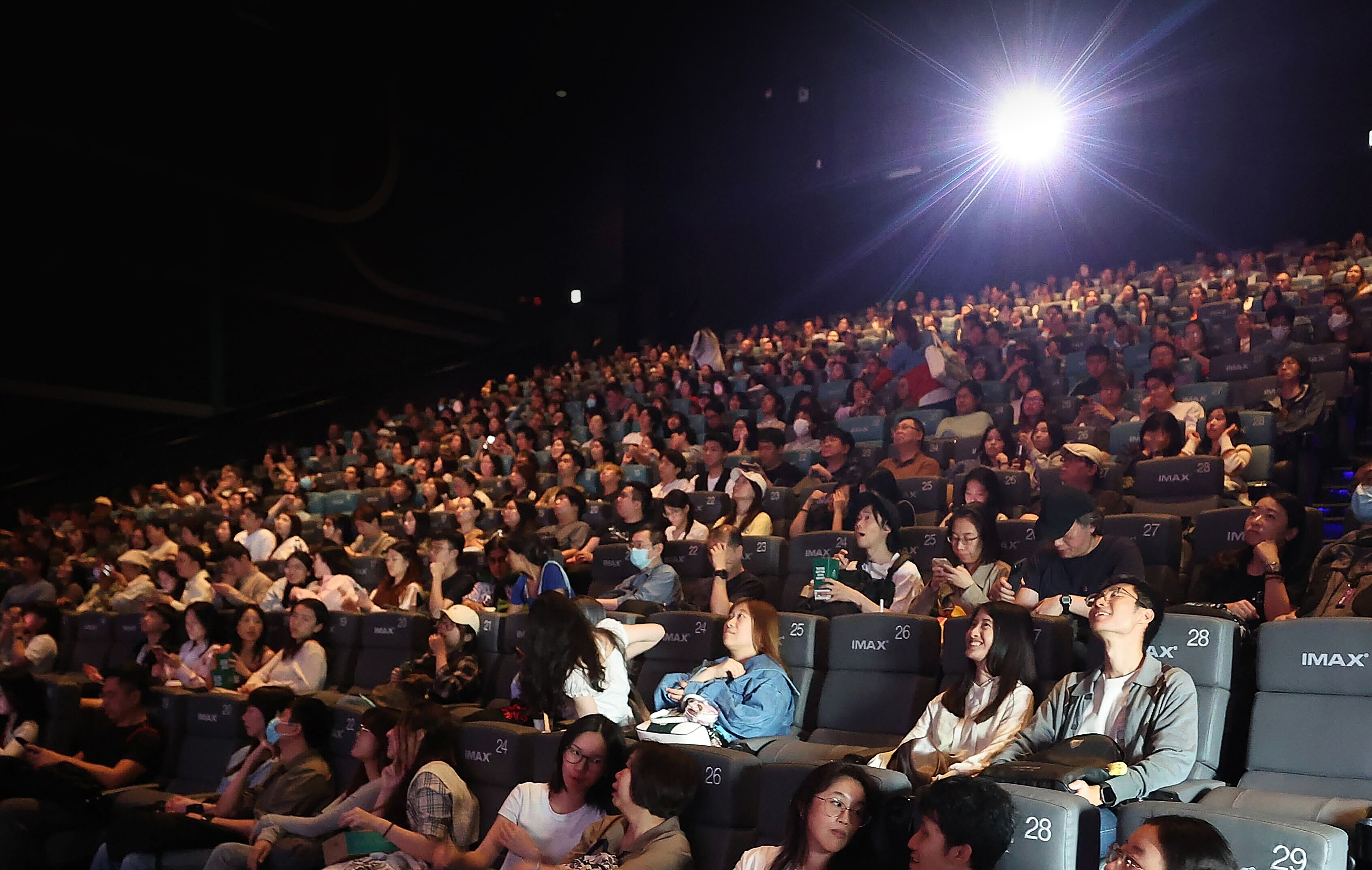 Movie lovers pack into the IMAX theatre at Emperor Cinema in Tsim Sha Tsui. Photo: Edmond So