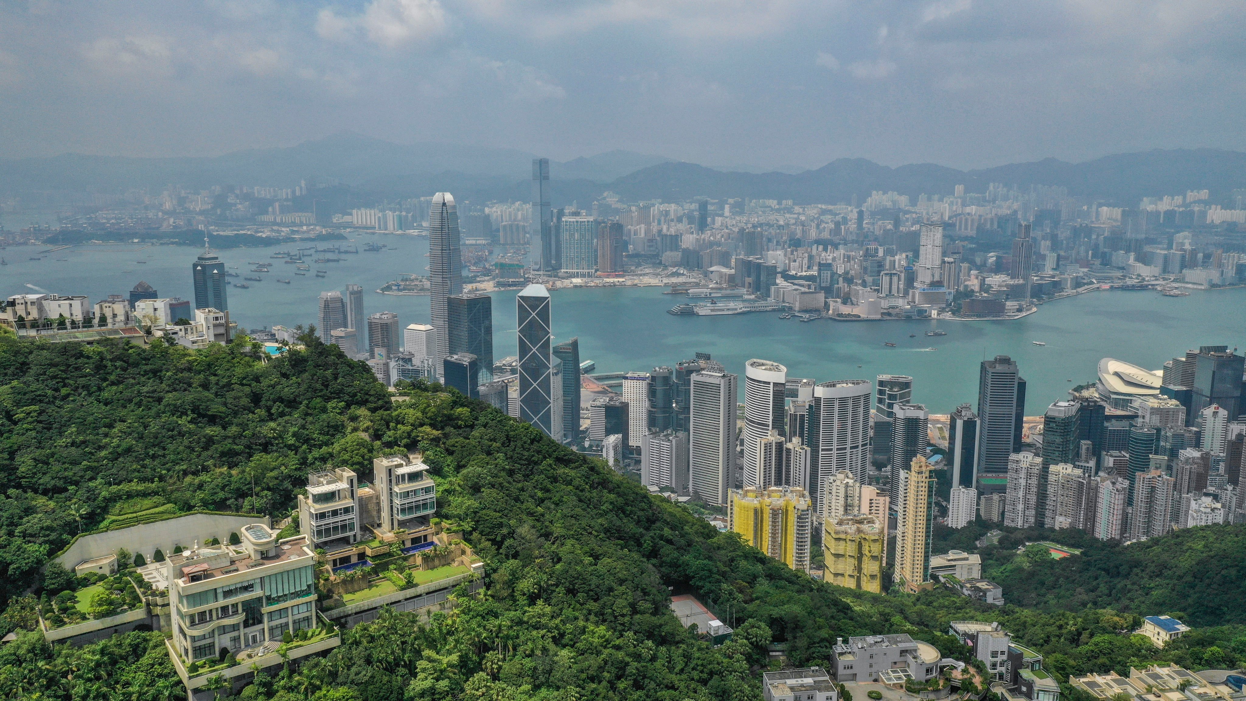 Luxury residential properties on The Peak in Hong Kong. Photo: Roy Issa
