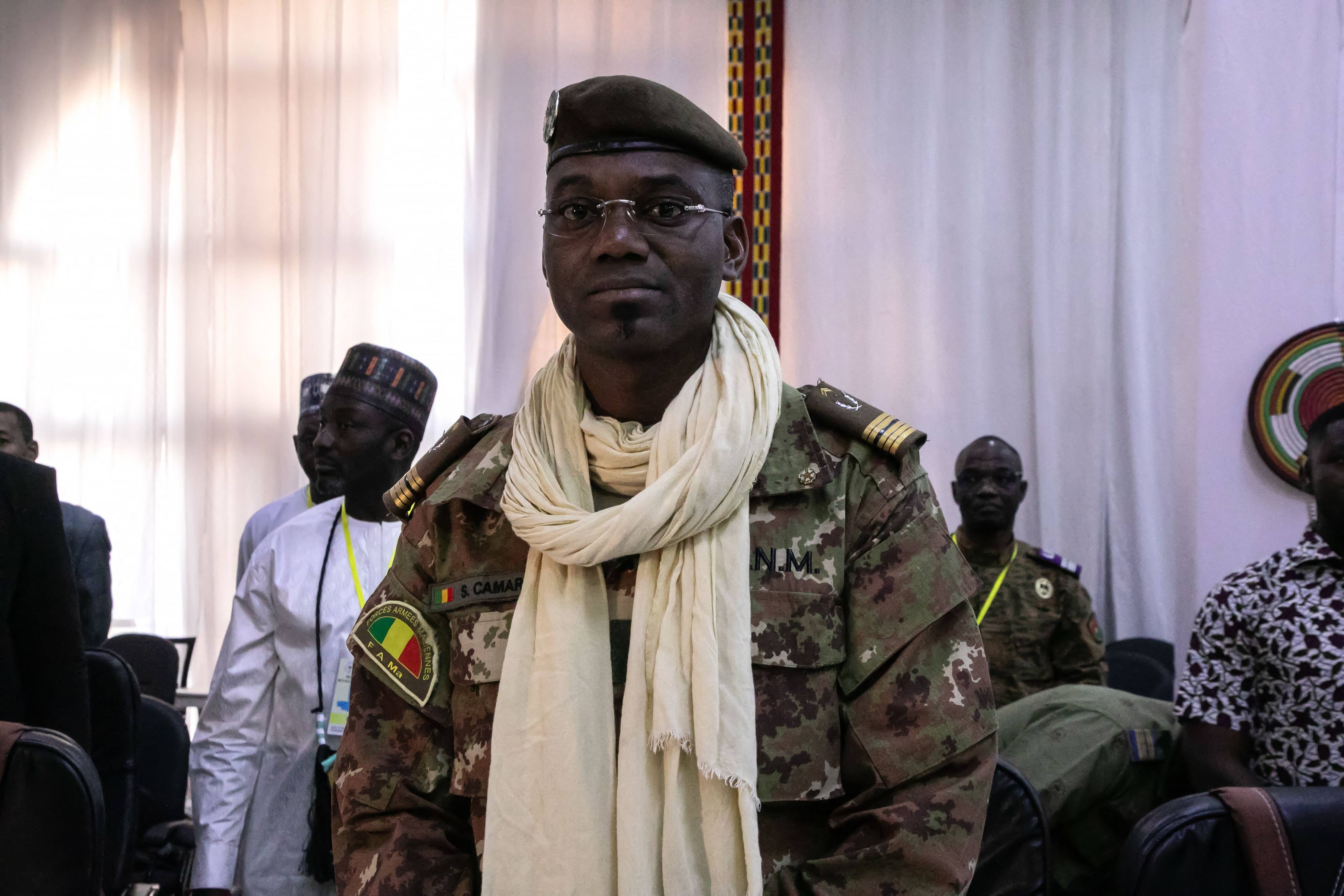 Colonel Sadio Camara, Minister of Defence and Veterans of Mali, in 2024. Camara was killed at the weekend in an attack by jihadists and separatists. Photo: AFP