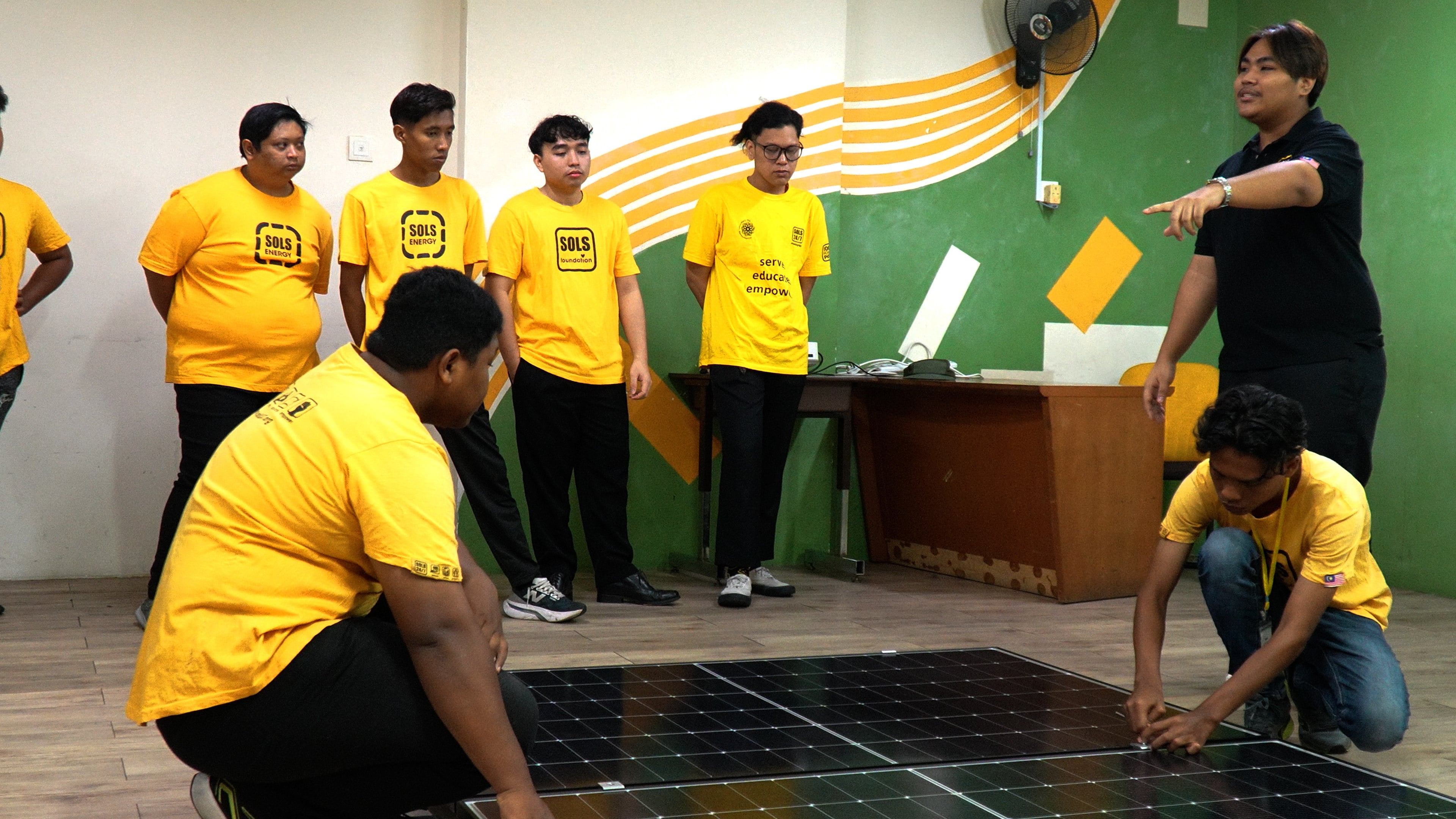 SOLS Foundation prepares underprivileged youth for jobs in the solar industry.