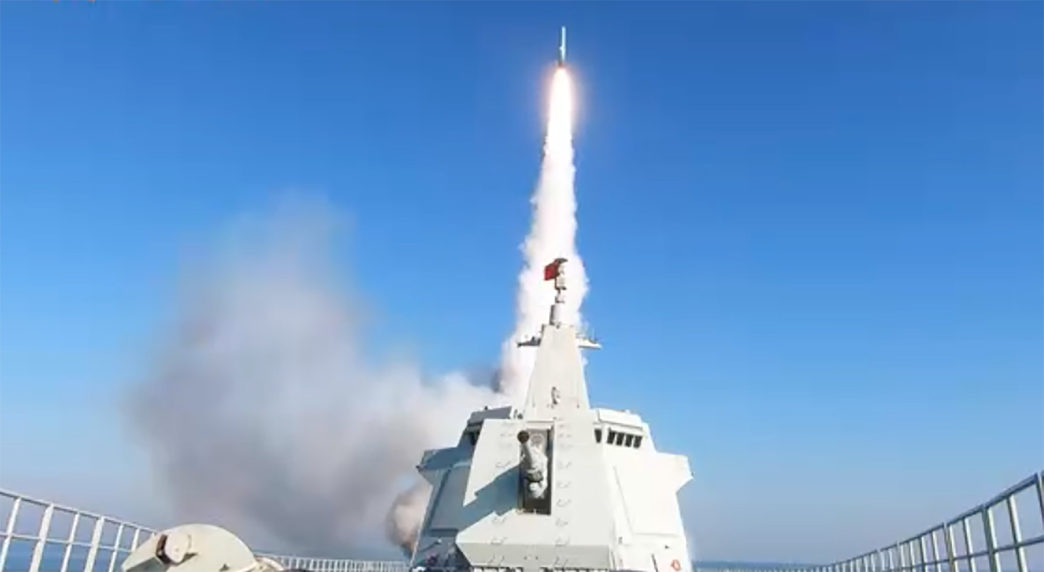 China’s YJ-20 hypersonic anti-ship missile system has a range of 1,000 to 1,500km, a cruising speed of around Mach 6 and a terminal dive speed reaching Mach 10. Photo: Handout