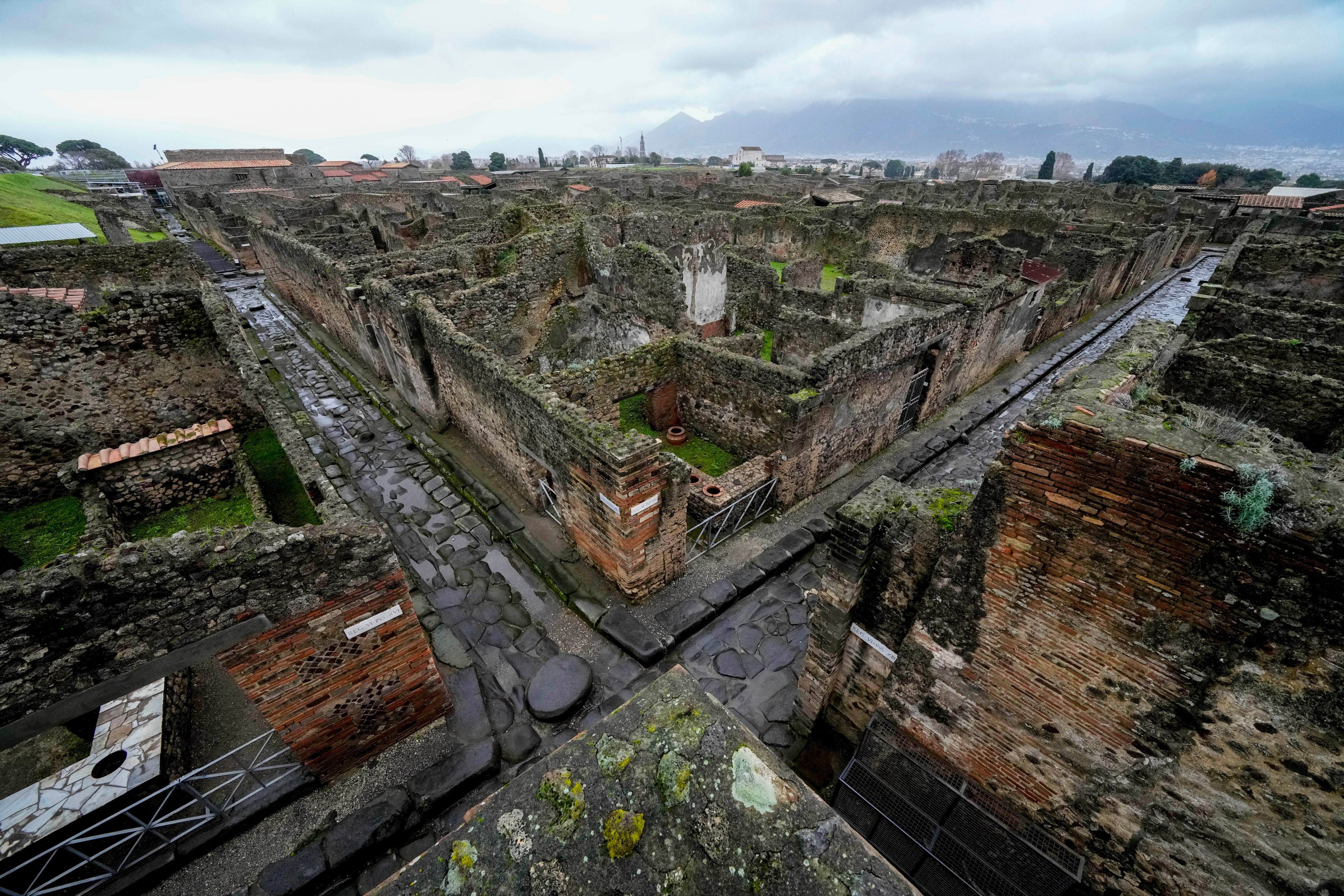 The Pompeii Archeological Park near Naples, southern Italy. Archaeologists have used artificial intelligence to digitally reconstruct the face of a victim of the AD79 eruption of Mount Vesuvius. Photo: AP