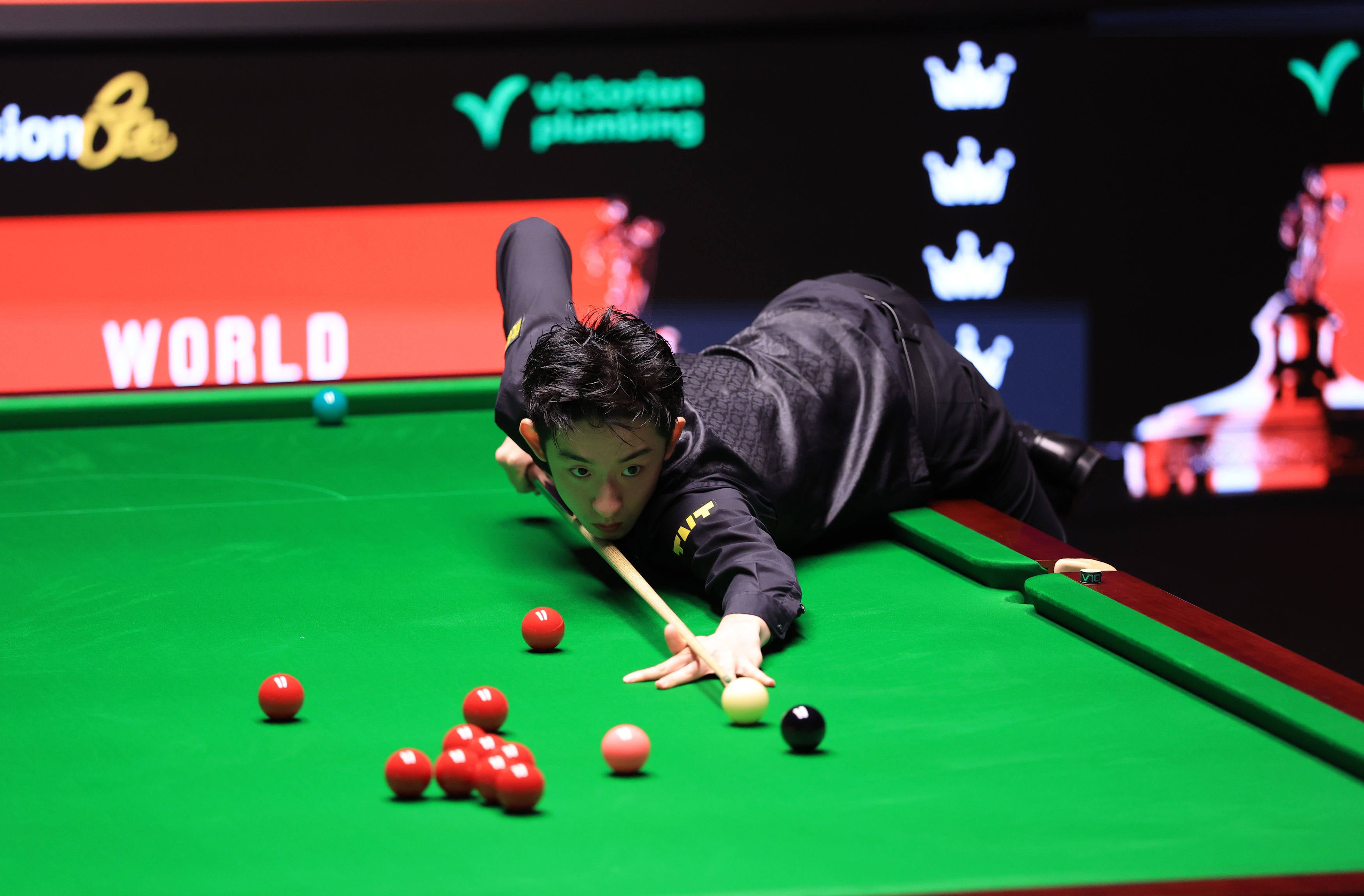 China’s Wu Yize, who is in the bottom bracket of the draw, knocked out Mark Selby in the second round. Photo: AP
