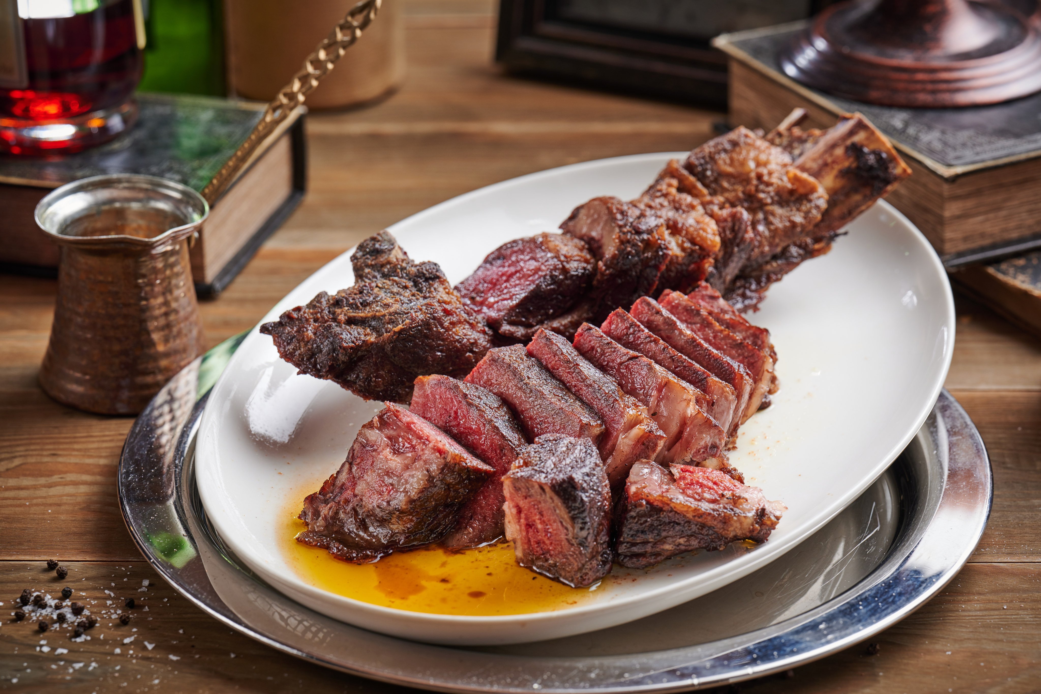 Dry-aged bone-in ribeye at Prohibition Grill House & Cocktail Bar. Photo: Prohibition Grill House & Cocktail Bar